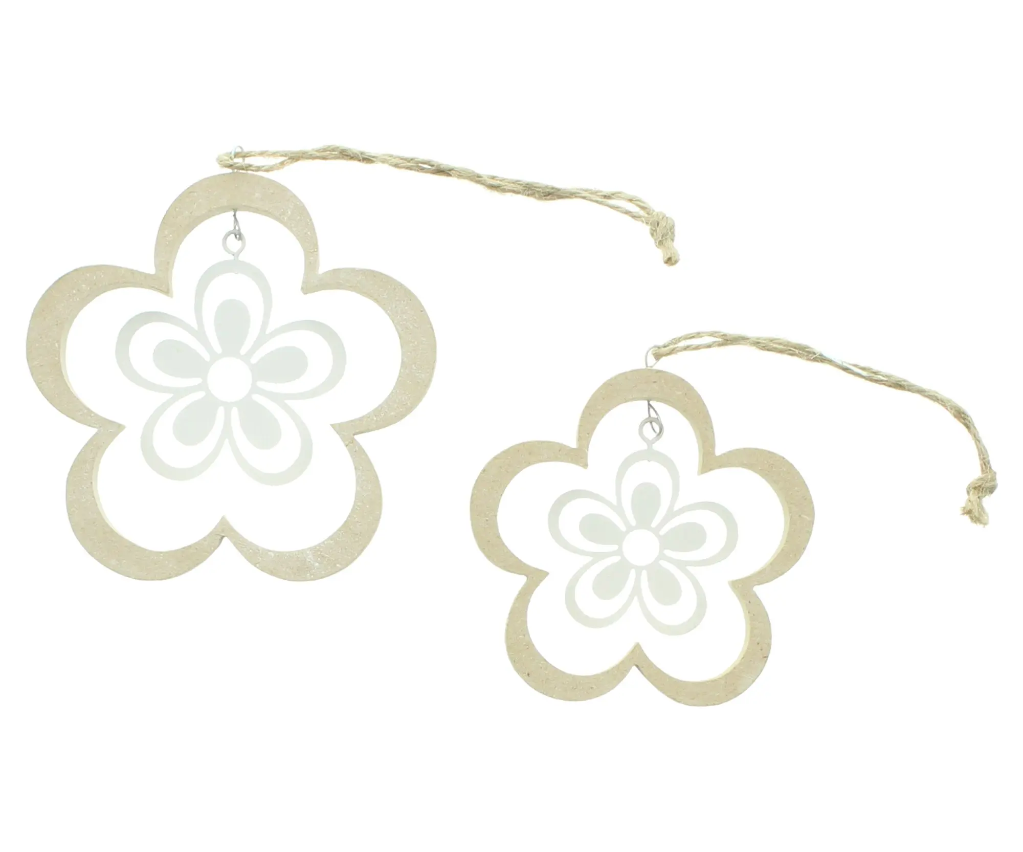 Acheter Lot de 3 suspensions "fleur"  dans la boutique en ligne de Frank Flechtwaren pour Pâques