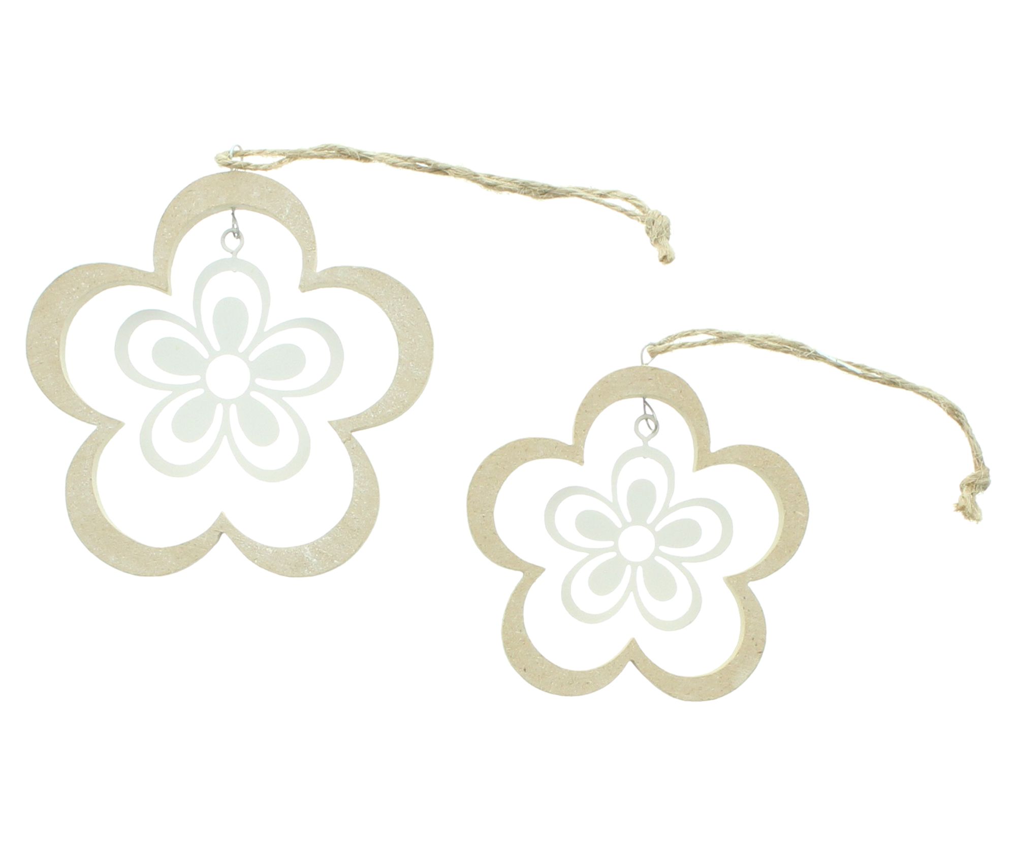 Acheter Lot de 3 suspensions "fleur"  dans la boutique en ligne de Frank Flechtwaren pour Pâques