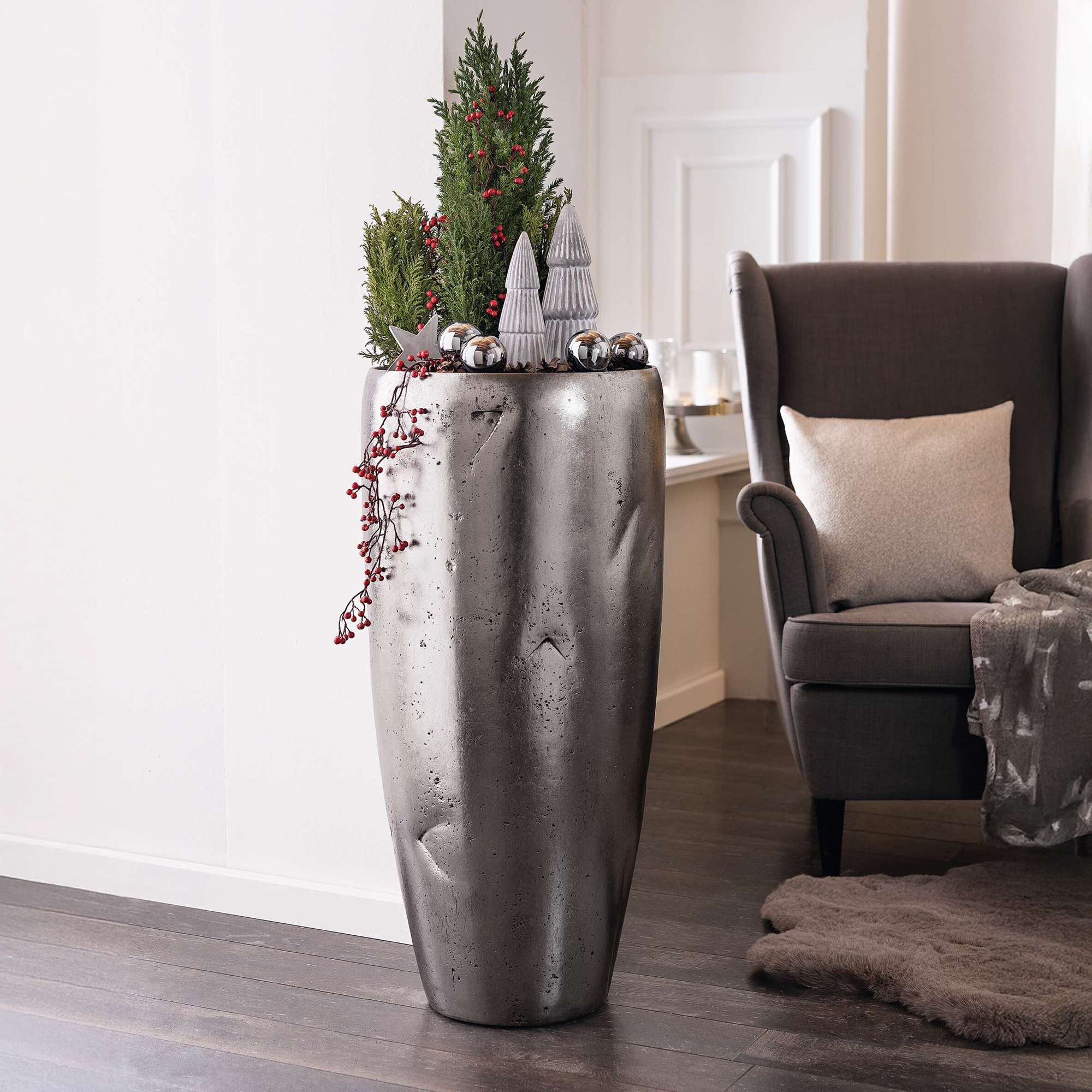 Acheter Cache-pot "noble", haut  dans la boutique en ligne de Frank Flechtwaren