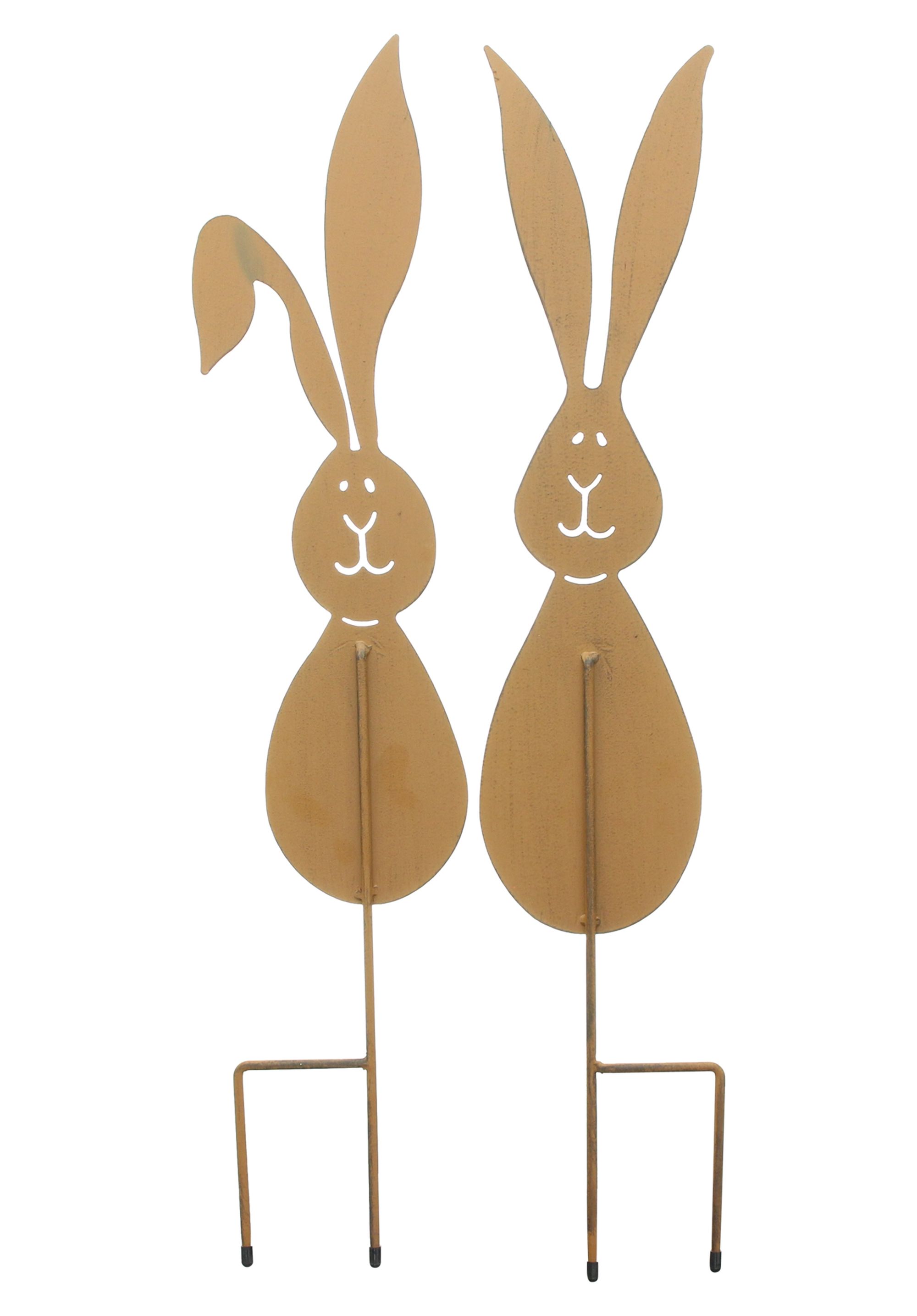 Acheter Lot de 2 pics de jardin "lapin"  dans la boutique en ligne de Frank Flechtwaren pour Confettis de table et piques