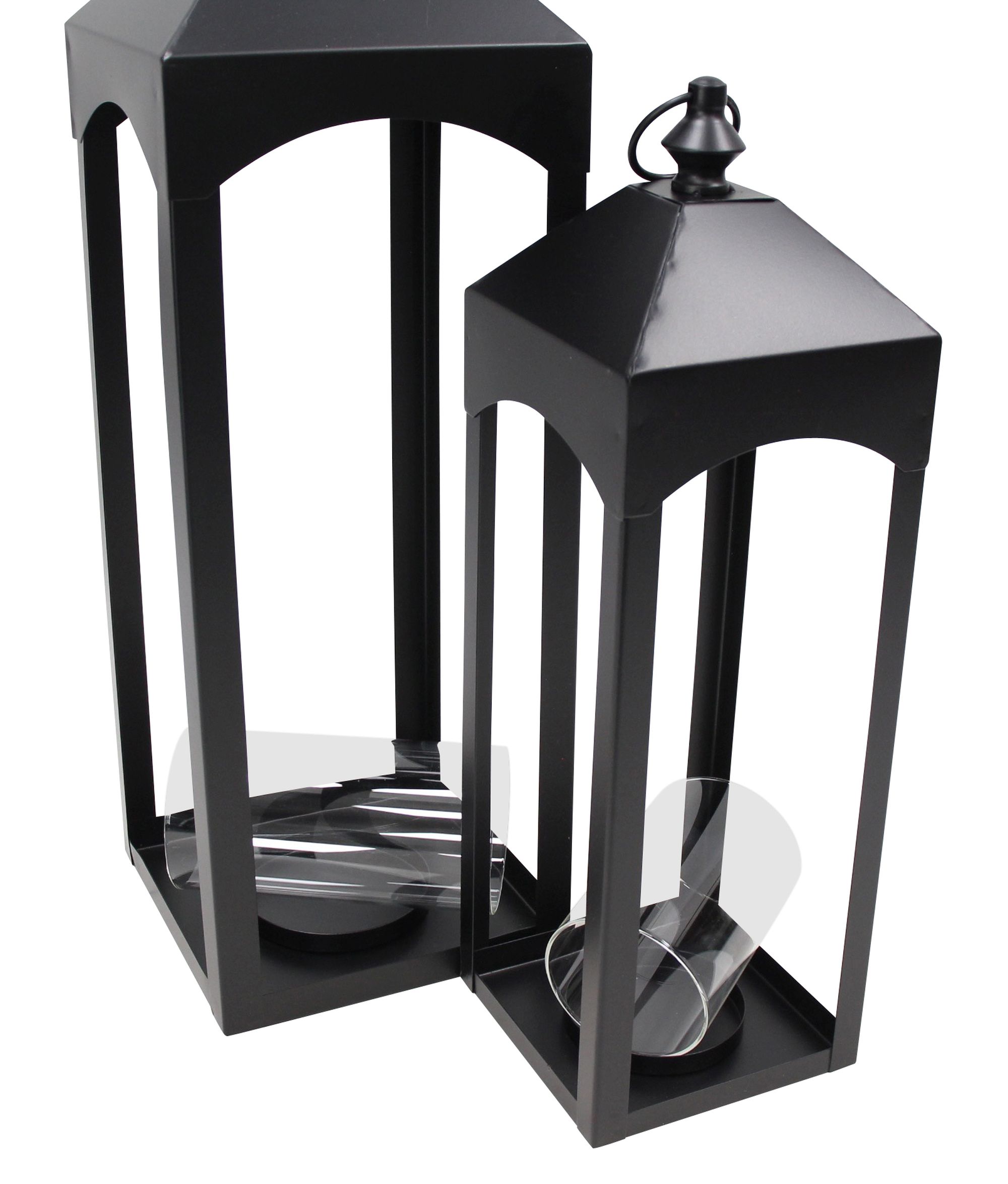 Acheter Lot de 2 lanternes "Noire"  dans la boutique en ligne de Frank Flechtwaren pour Nouvel arrivage
