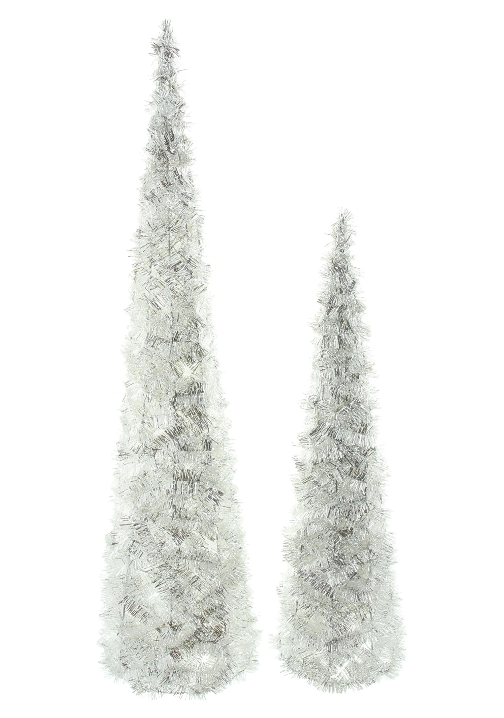 Acheter Lot de 2 cônes "scintillement argenté"  dans la boutique en ligne de Frank Flechtwaren pour Décoration de table LED