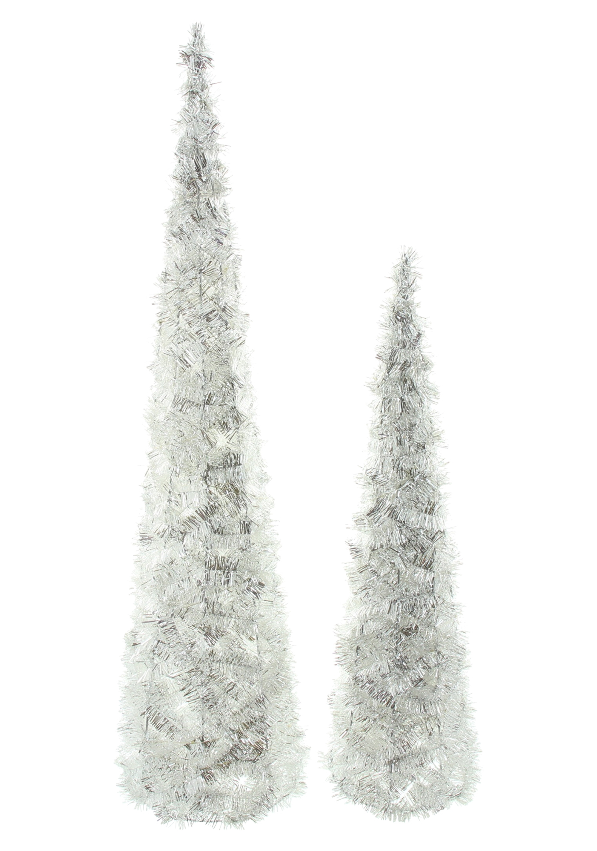 Acheter Lot de 2 cônes "scintillement argenté"  dans la boutique en ligne de Frank Flechtwaren pour Décoration LED