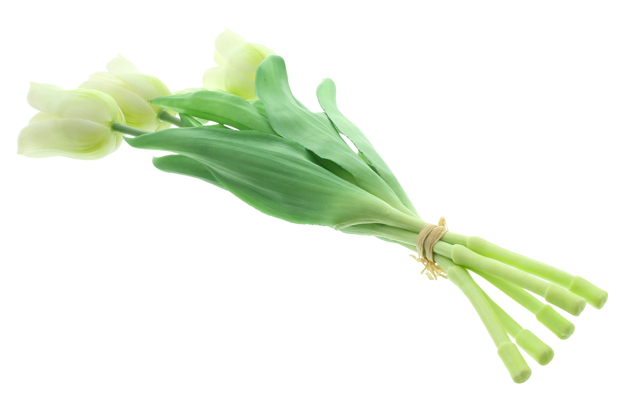 Acheter Lot de 5 tulipes "blanches"  dans la boutique en ligne de Frank Flechtwaren pour Pâques colorée