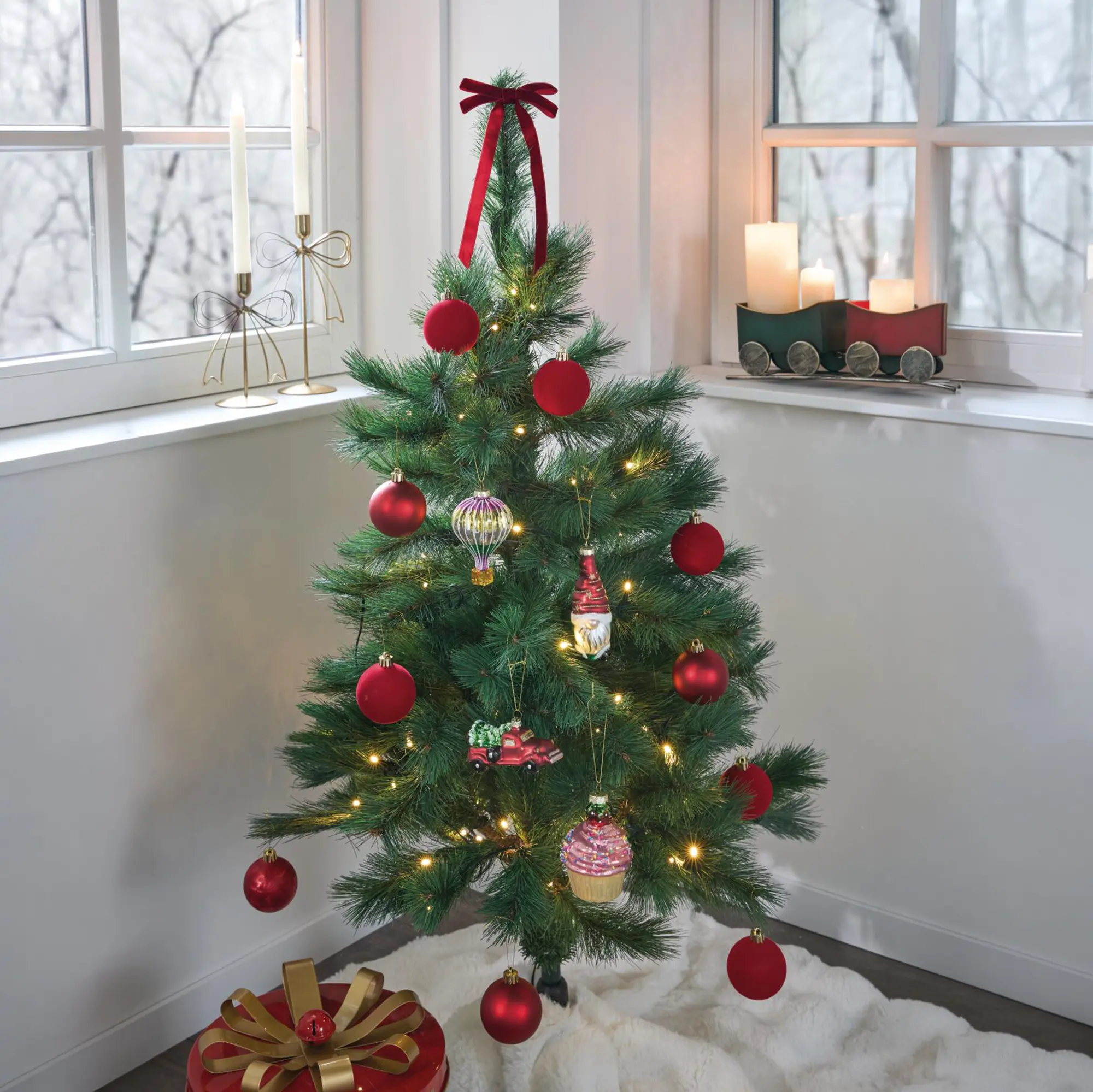 Acheter Lot de 4 décorations de Noël "Fancy"  dans la boutique en ligne de Frank Flechtwaren pour Look scandi