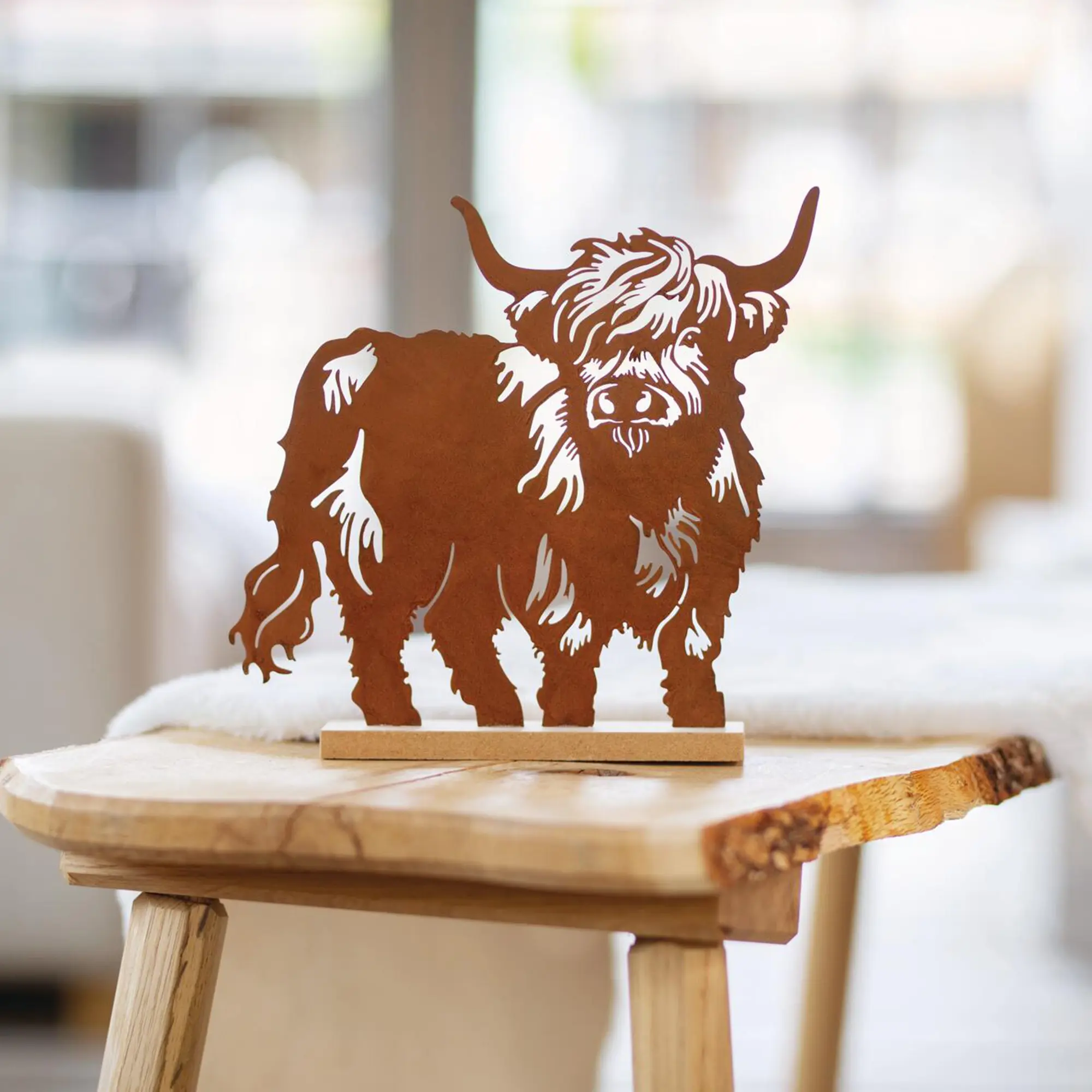 Acheter Figurine décorative « Taureau »  dans la boutique en ligne de Frank Flechtwaren