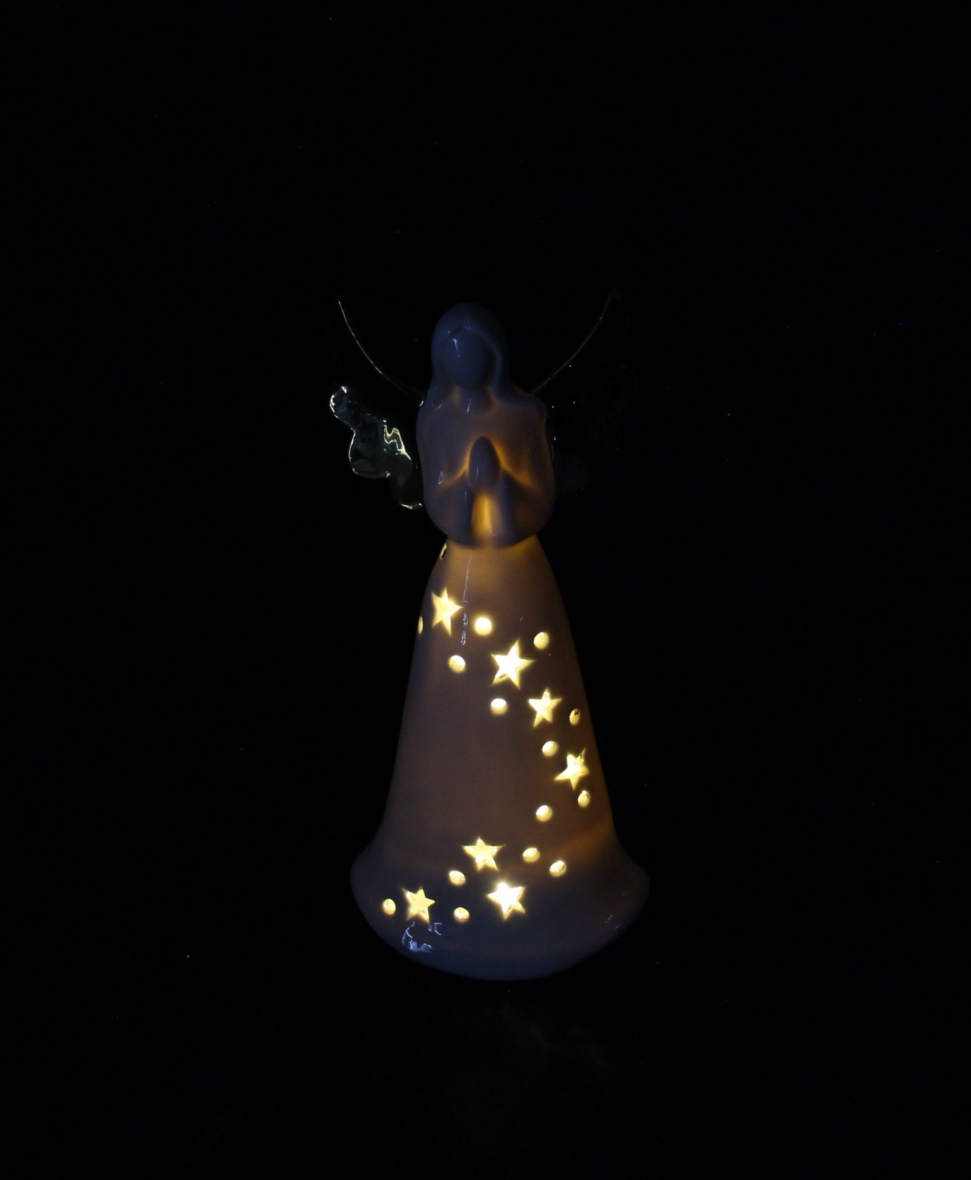 Acheter Ange LED " ailes dorées"  dans la boutique en ligne de Frank Flechtwaren pour Noël