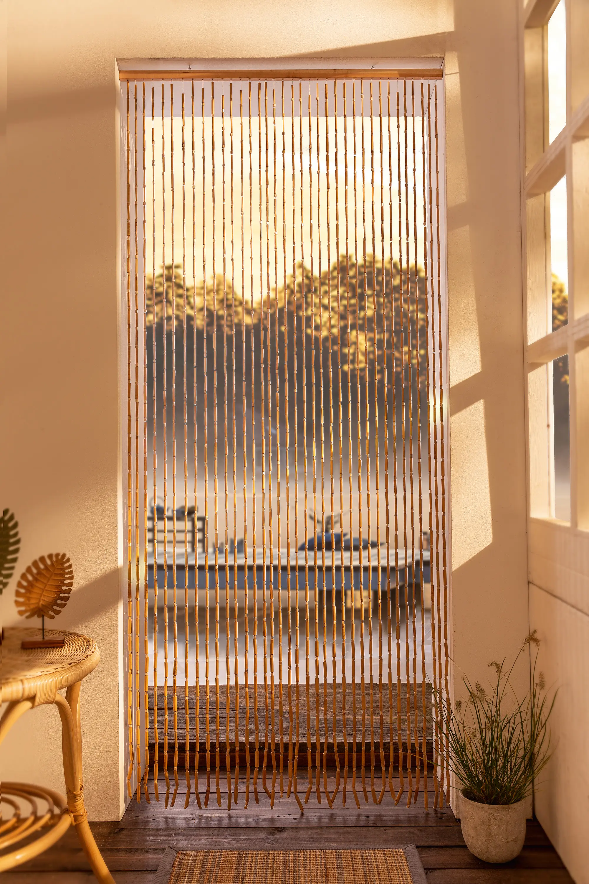 Acheter Rideau de porte "tropical"  dans la boutique en ligne de Frank Flechtwaren pour Rideaux de porte