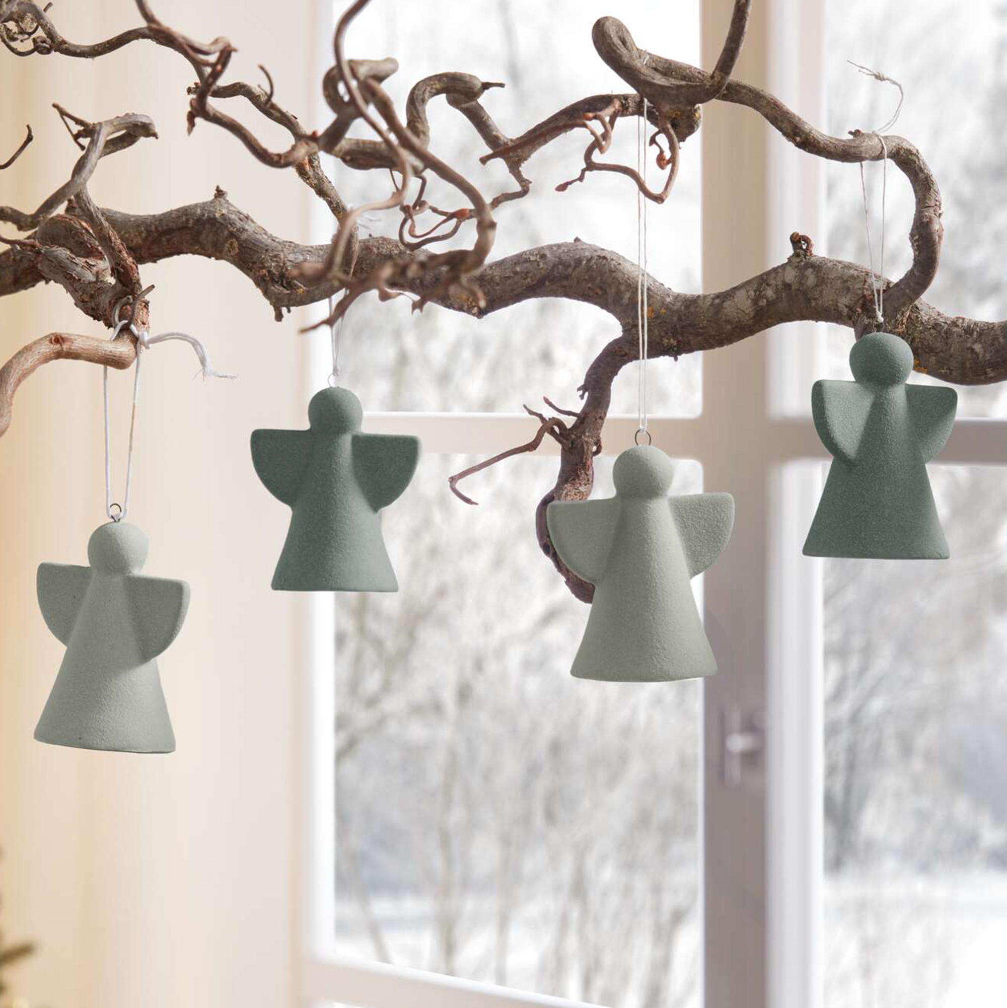 Acheter Lot de 6 suspensions anges "Grren"  dans la boutique en ligne de Frank Flechtwaren