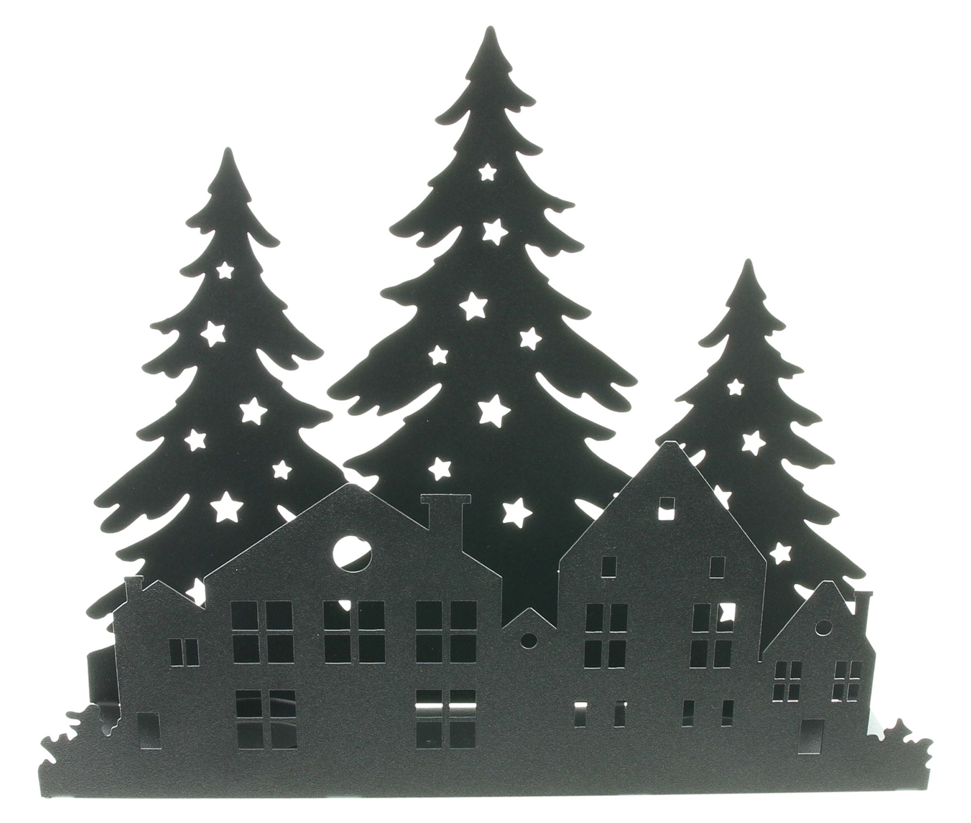 Acheter Support bougies "maisons dans la forêt"  dans la boutique en ligne de Frank Flechtwaren pour Photophore