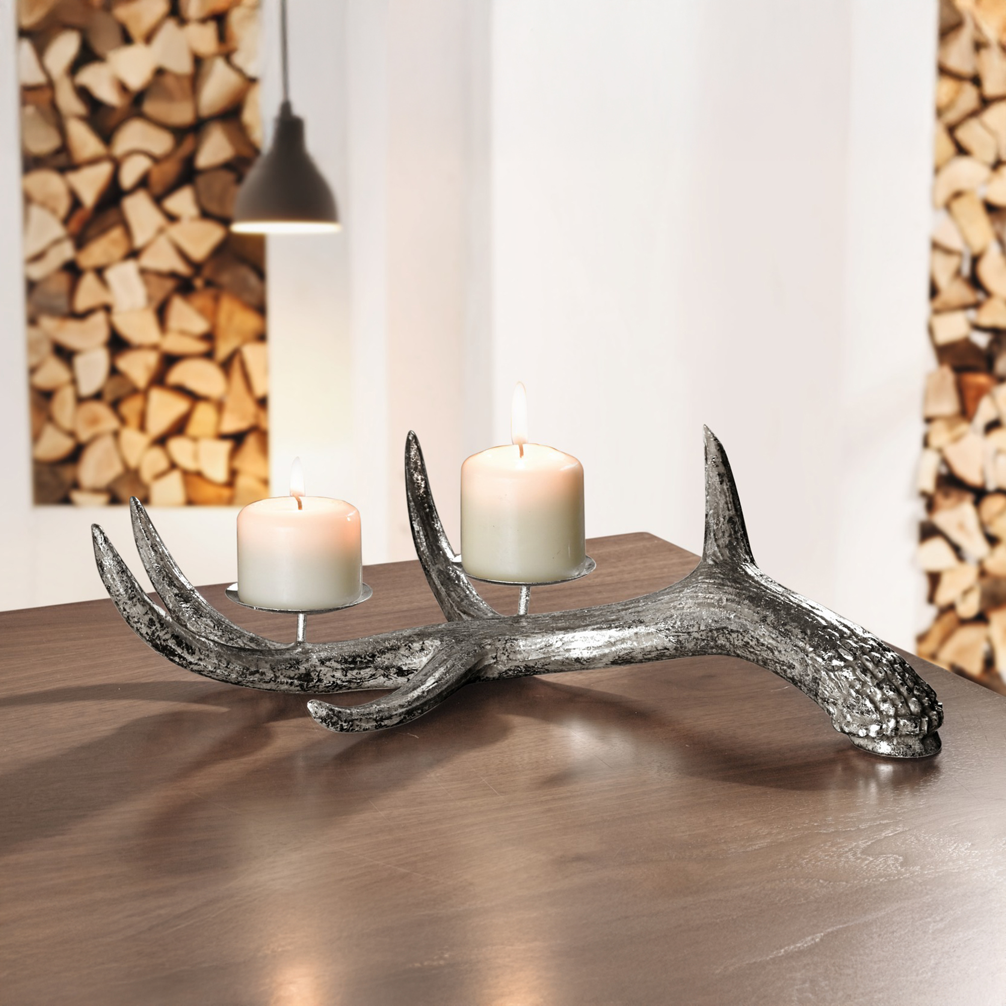 Acheter Bougeoir "bois de cerf"  dans la boutique en ligne de Frank Flechtwaren