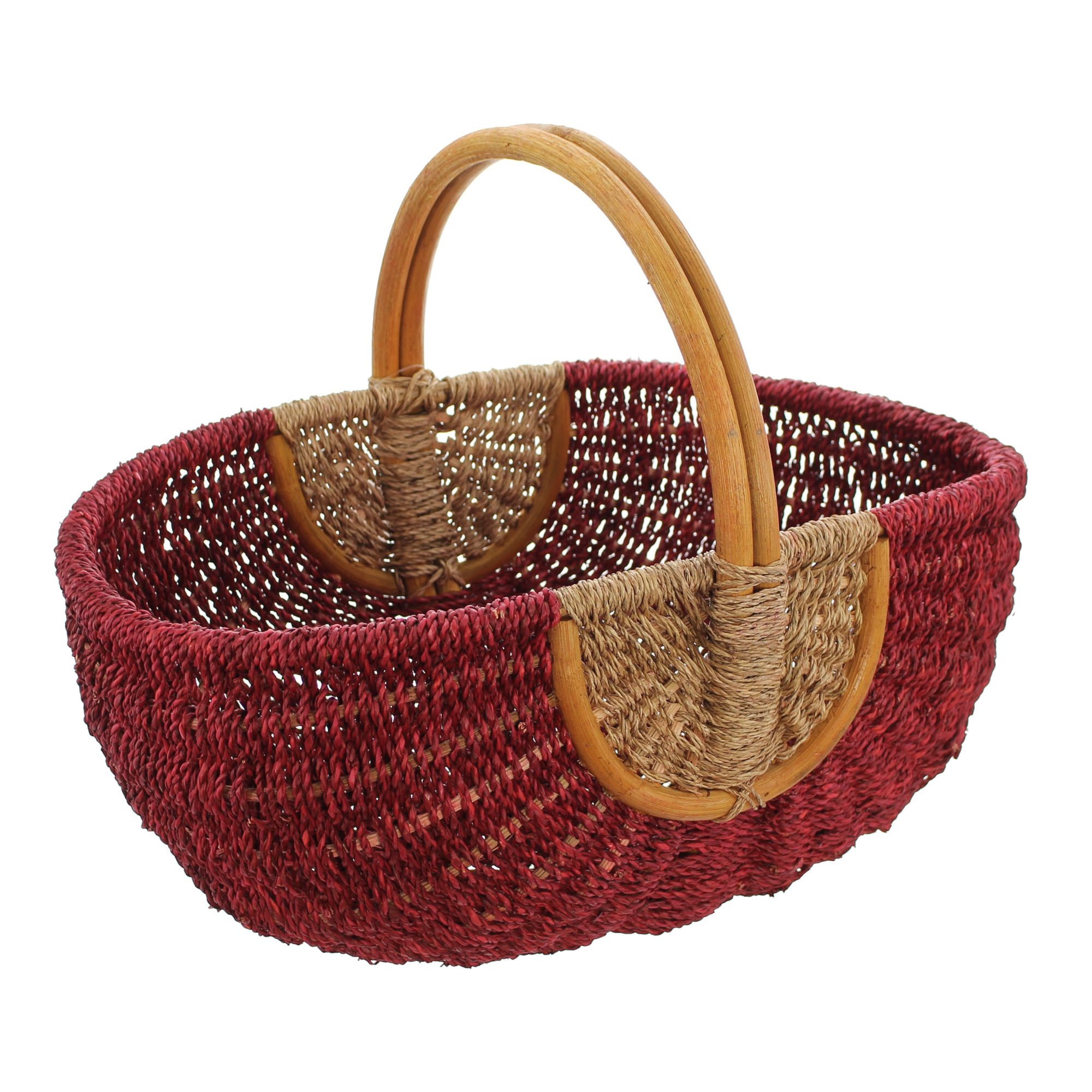 Acheter Panier à courses "rouge/naturel" dans la boutique en ligne de Frank Flechtwaren pour Paniers à provisions Acheter Panier à courses "rouge/naturel" dans la boutique en ligne de Frank Flechtwaren pour Paniers à provisions