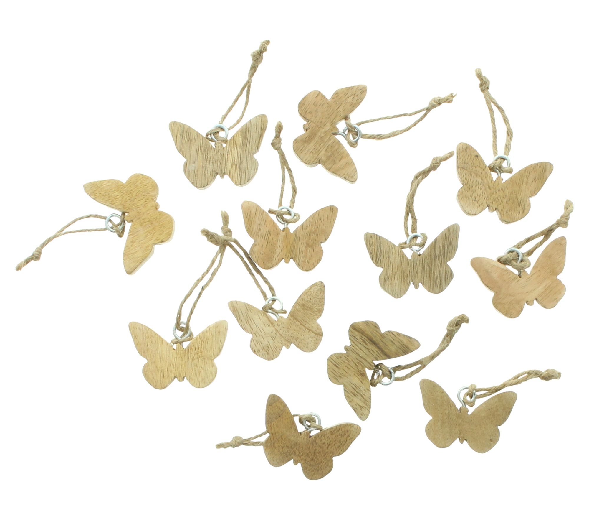 Acheter Lot de 12 suspensions "papillon"  dans la boutique en ligne de Frank Flechtwaren pour Décorations à suspendre