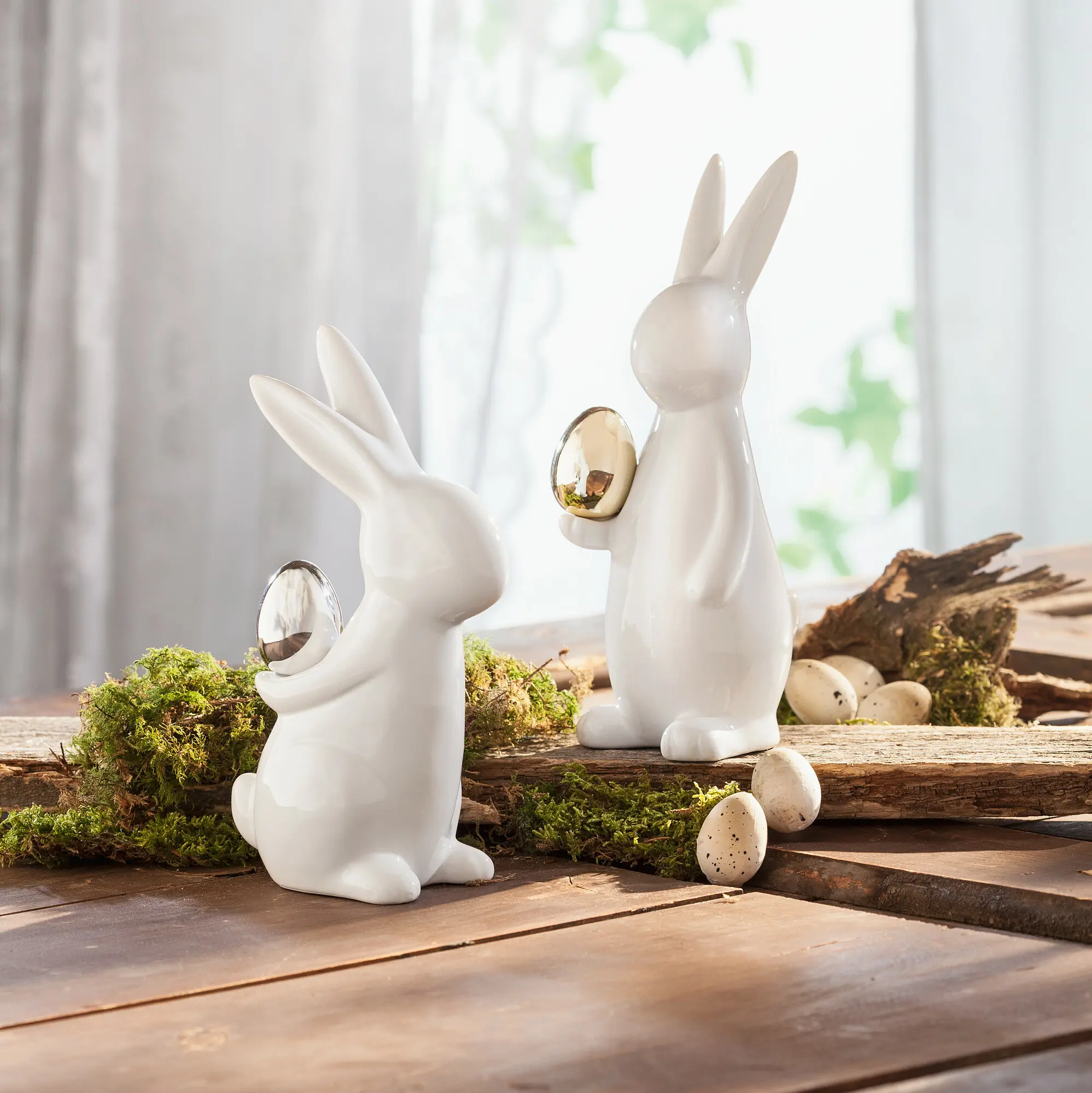 Acheter Lot de 2 lapins "classique"  dans la boutique en ligne de Frank Flechtwaren