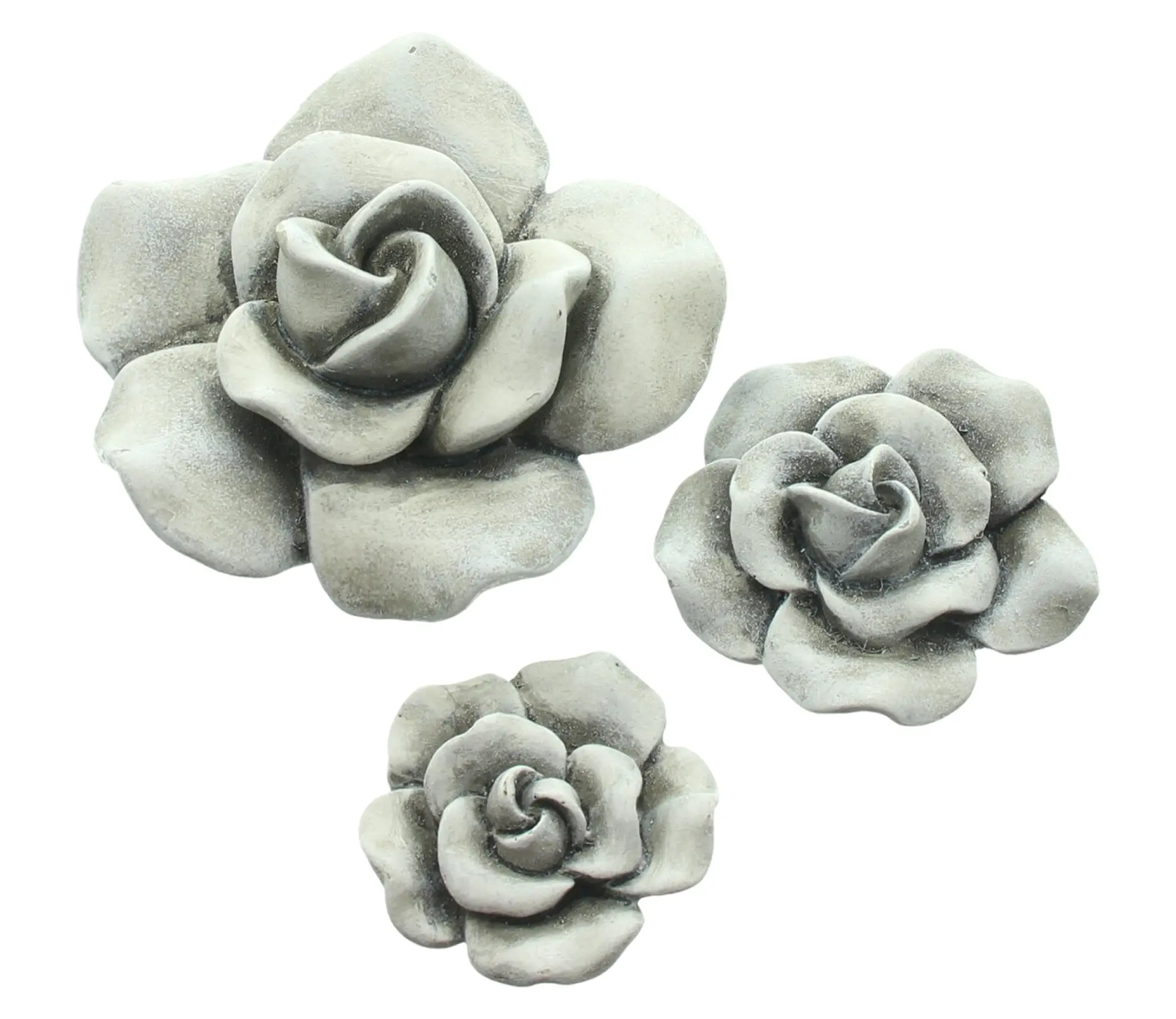 Acheter Lot de 3 roses décoratives "fleurs"  dans la boutique en ligne de Frank Flechtwaren pour Décorations de jardin