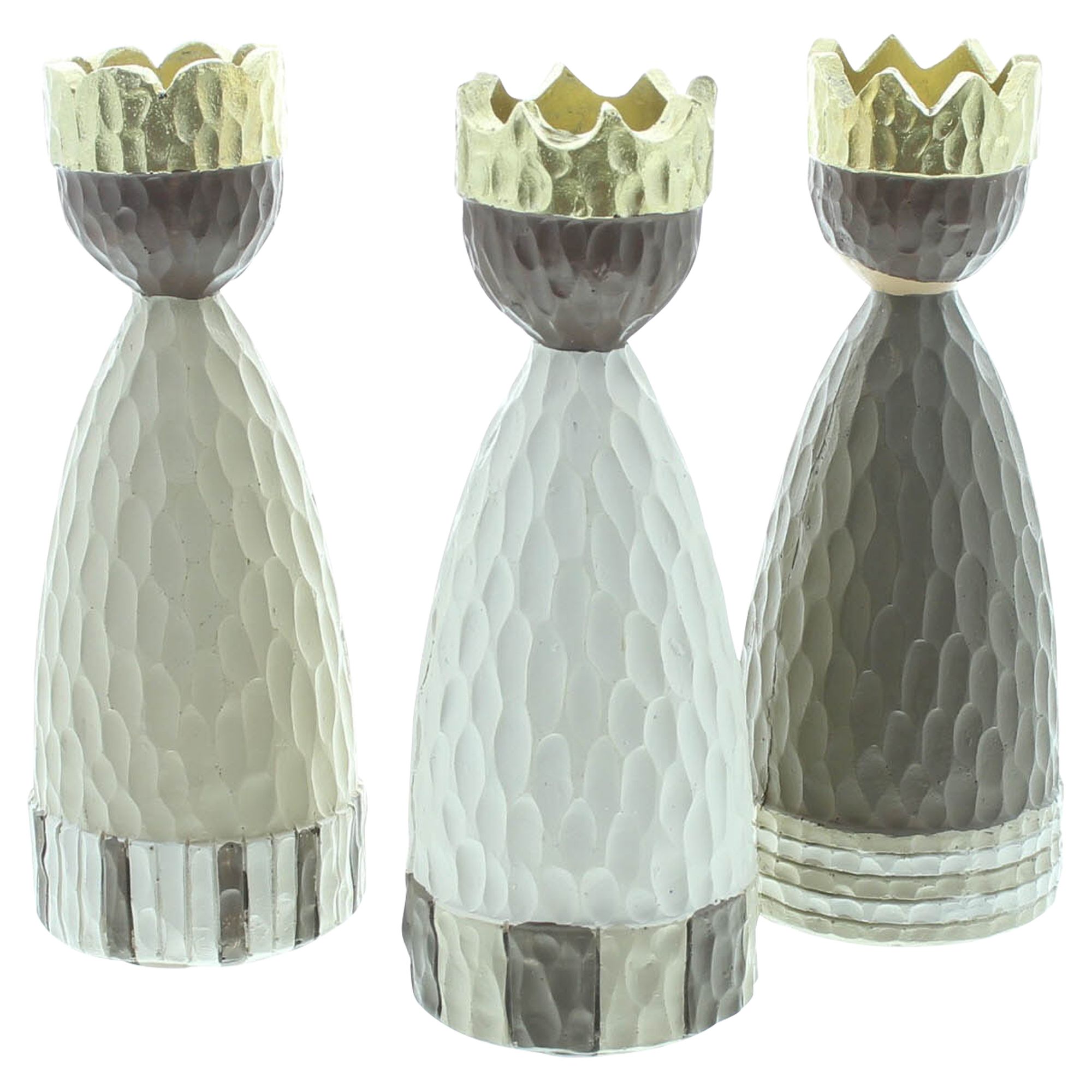 Acheter Figurine décorative « Roi à la couronne d'or », lot de 3 dans la boutique en ligne de Frank Flechtwaren pour Figurines