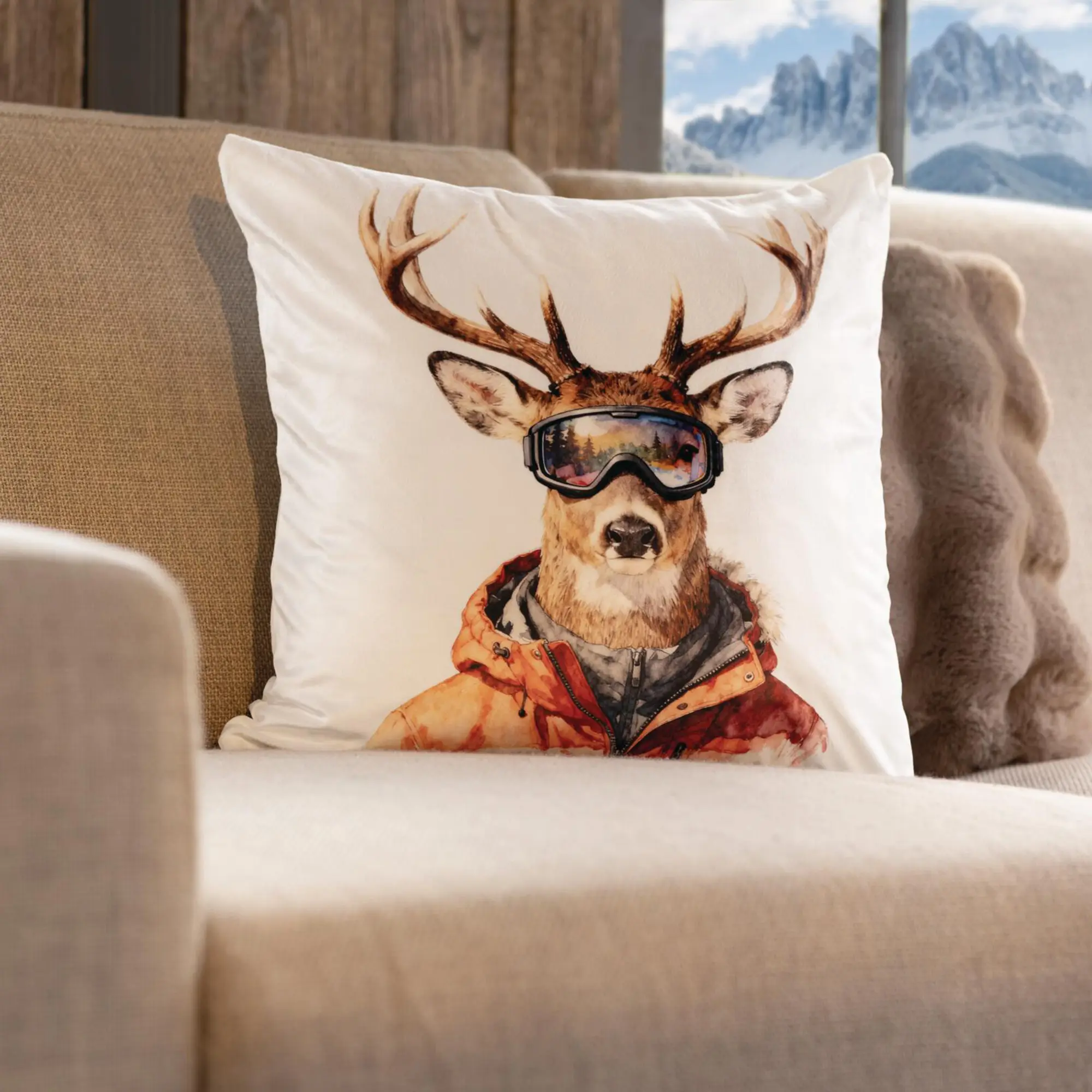Acheter Housse de coussin « Après-Ski »  dans la boutique en ligne de Frank Flechtwaren