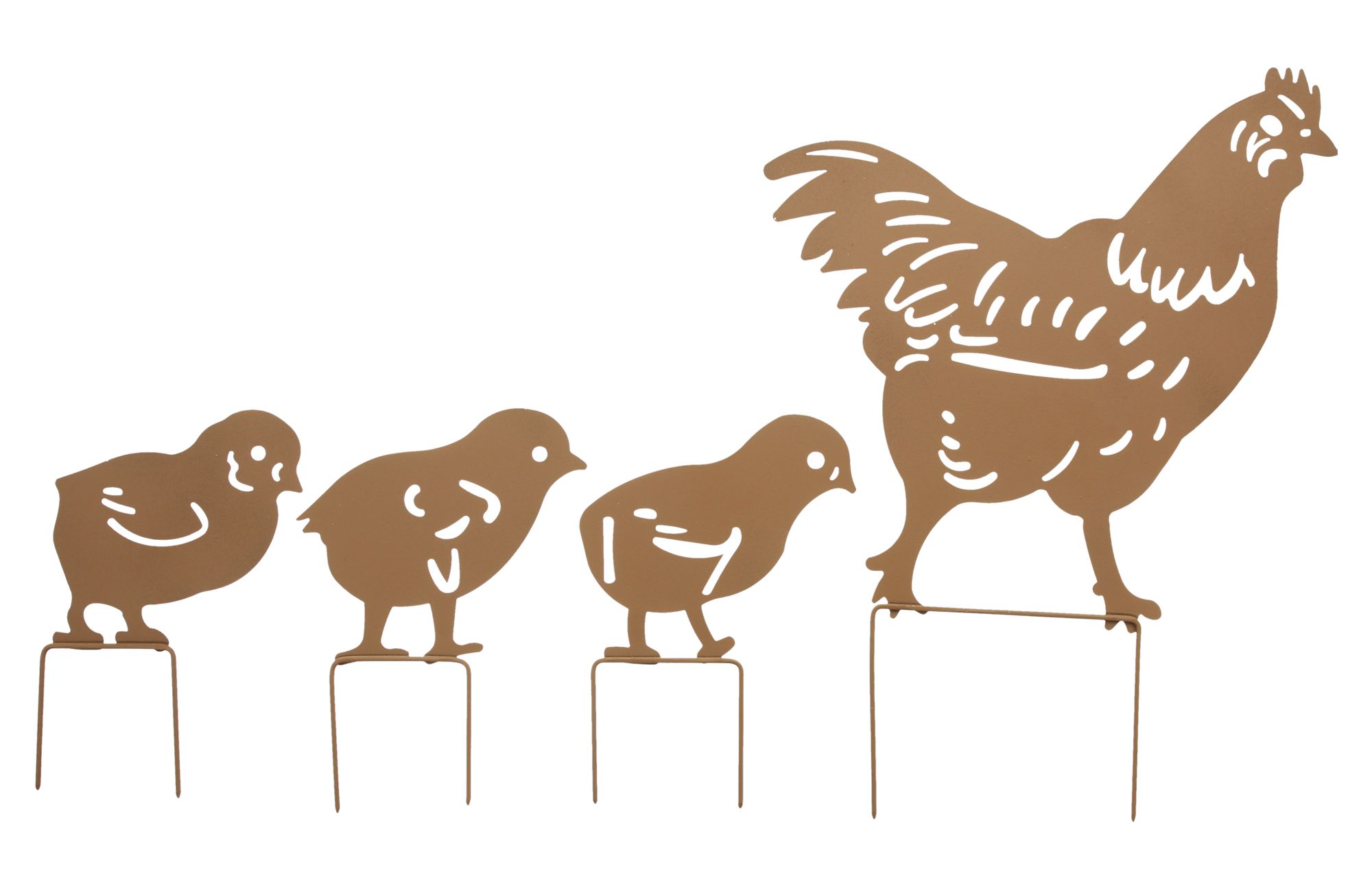 Acheter Lot de 4 pics "poule avec poussins" dans la boutique en ligne de Frank Flechtwaren pour Pâques Acheter Lot de 4 pics "poule avec poussins" dans la boutique en ligne de Frank Flechtwaren pour Pâques
