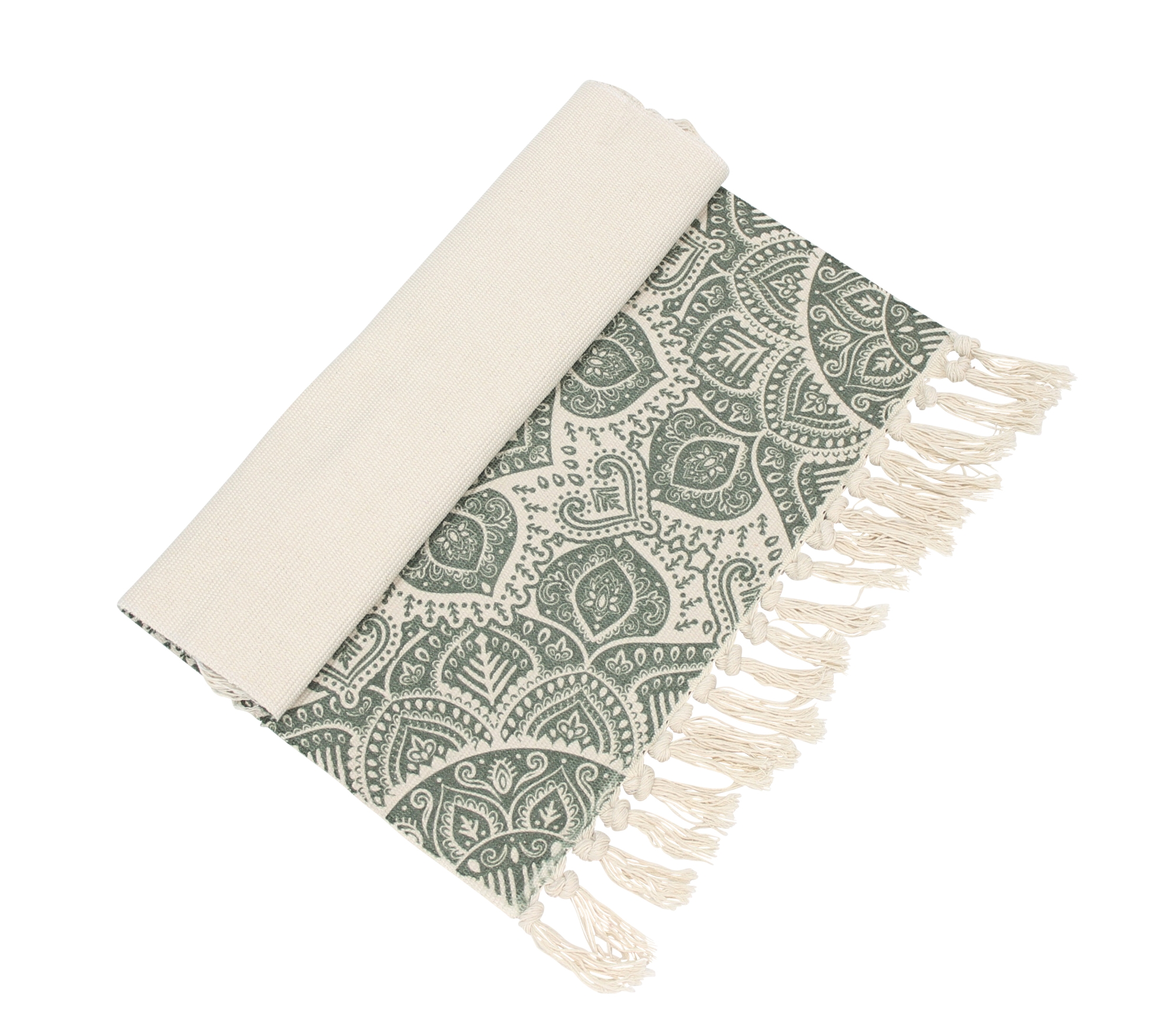 Acheter Tapis de sol "Mandala", vert  dans la boutique en ligne de Frank Flechtwaren pour Couloir