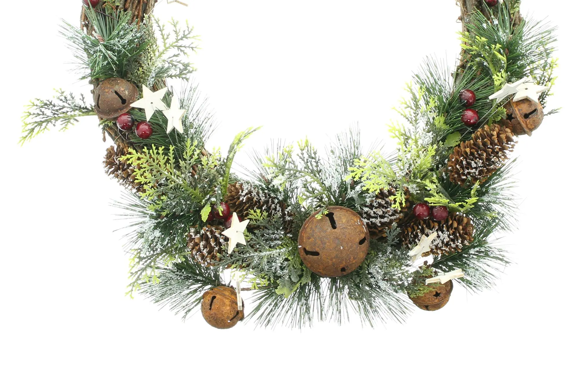 Acheter Couronne "clochettes rouillées"  dans la boutique en ligne de Frank Flechtwaren pour Couronnes de Noël
