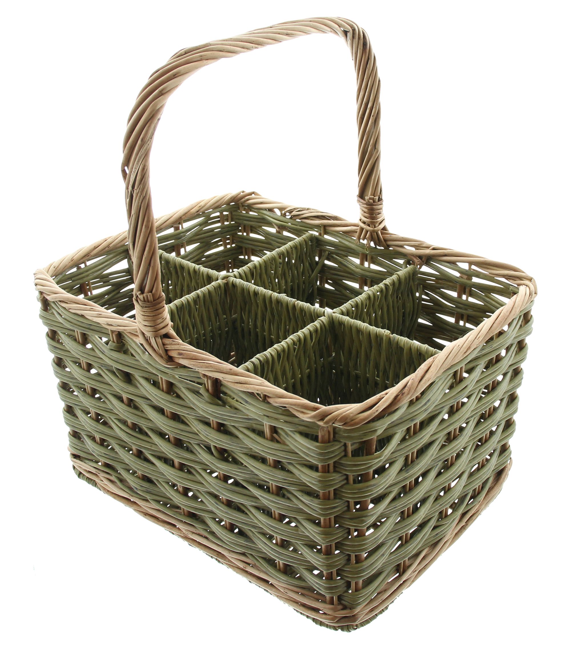 Acheter Porte-bouteilles "Washed Green" pour 6 bouteilles dans la boutique en ligne de Frank Flechtwaren pour Paniers à bouteilles Acheter Porte-bouteilles "Washed Green" pour 6 bouteilles dans la boutique en ligne de Frank Flechtwaren pour Paniers à bouteilles