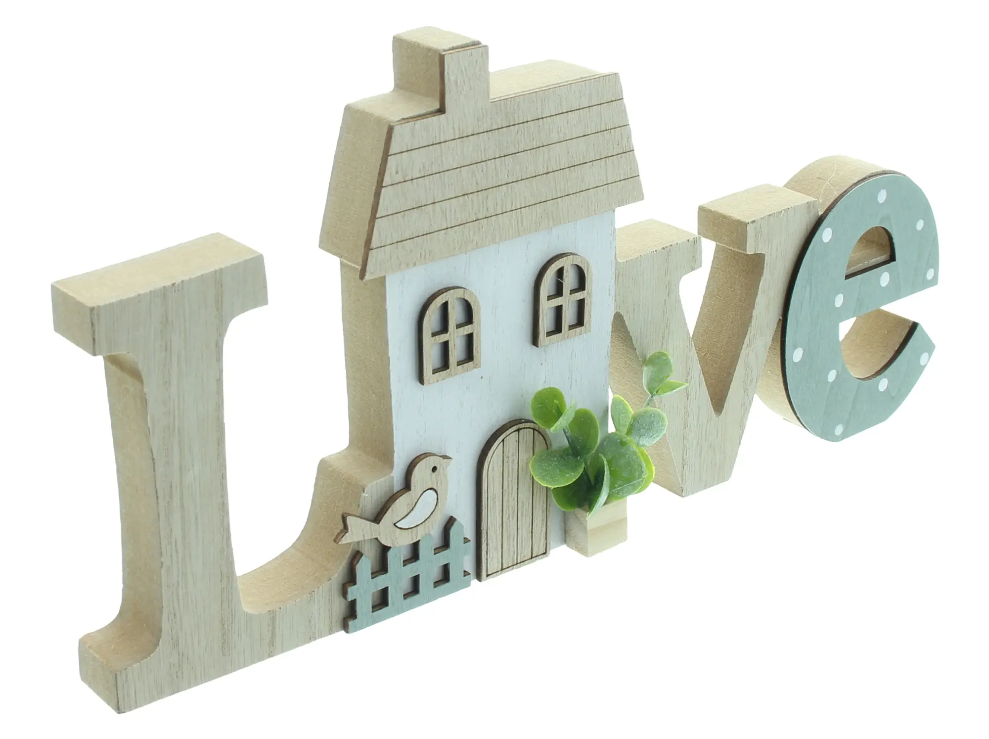 Acheter Lettrage "Love avec maisonnette"  dans la boutique en ligne de Frank Flechtwaren pour Idées cadeaux
