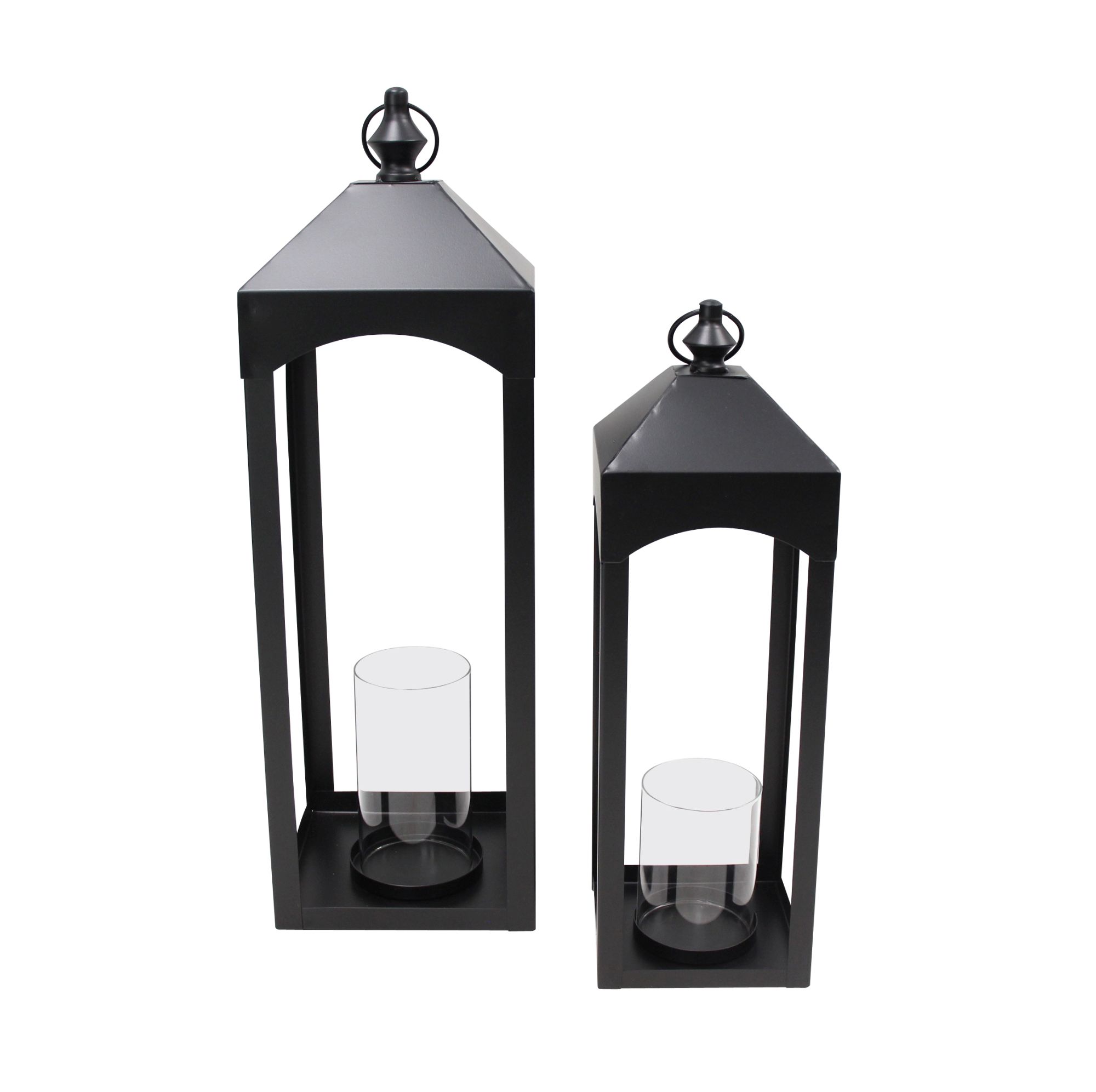 Acheter Lot de 2 lanternes "Noire"  dans la boutique en ligne de Frank Flechtwaren
