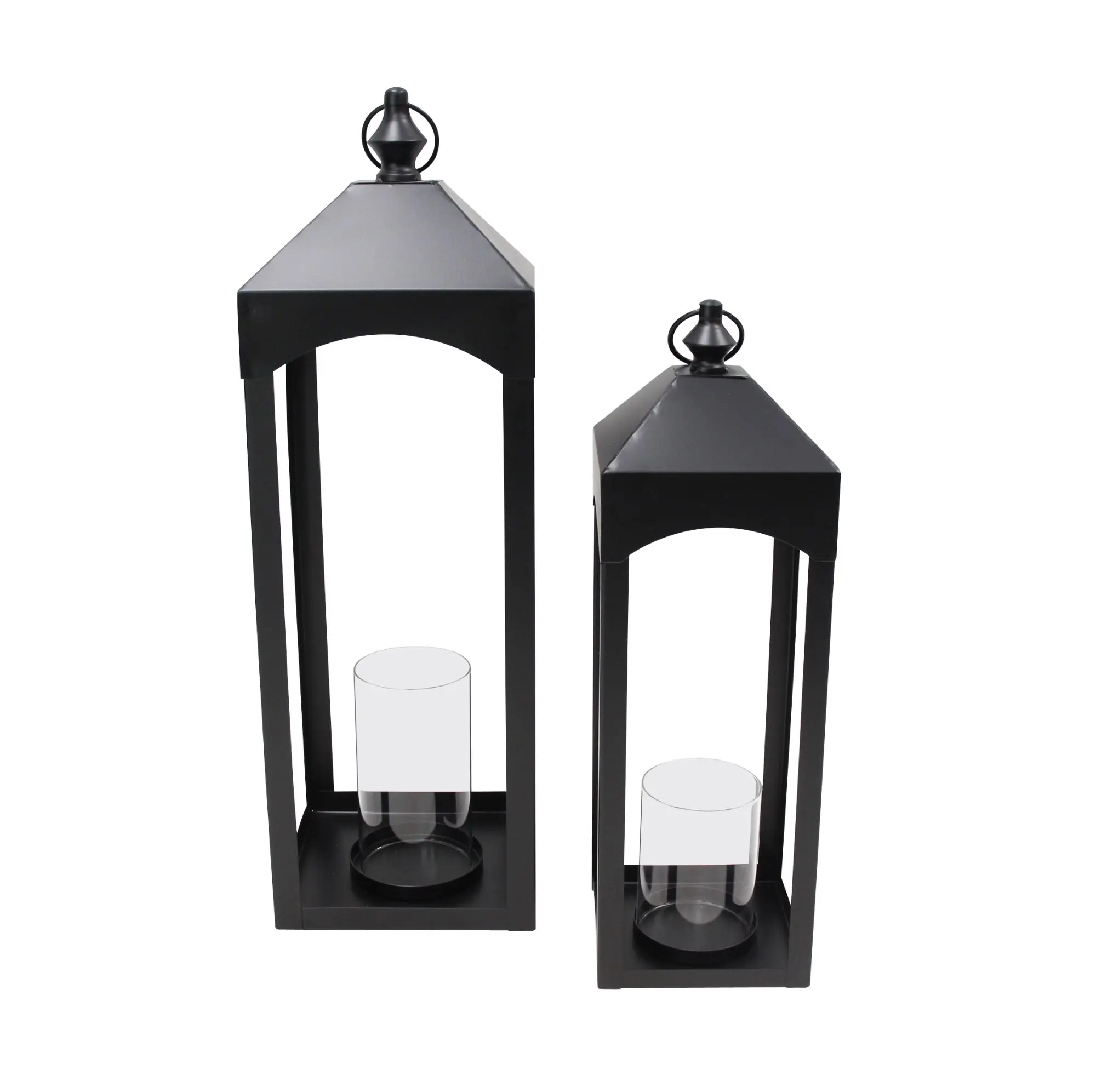 Acheter Lot de 2 lanternes "Noire"  dans la boutique en ligne de Frank Flechtwaren pour Lanternes