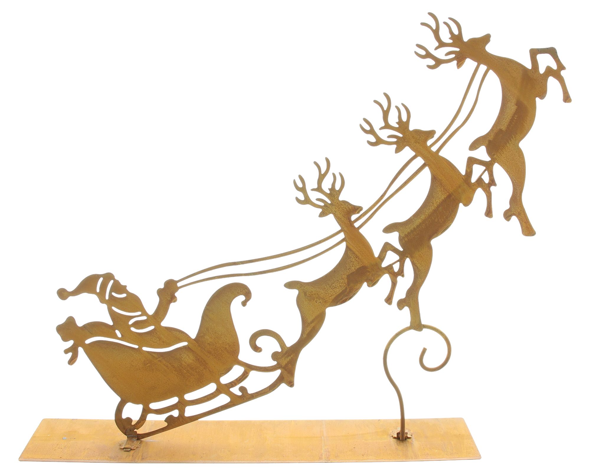 Acheter Décoration métallique "Père Noël avec traîneau"  dans la boutique en ligne de Frank Flechtwaren pour Noël