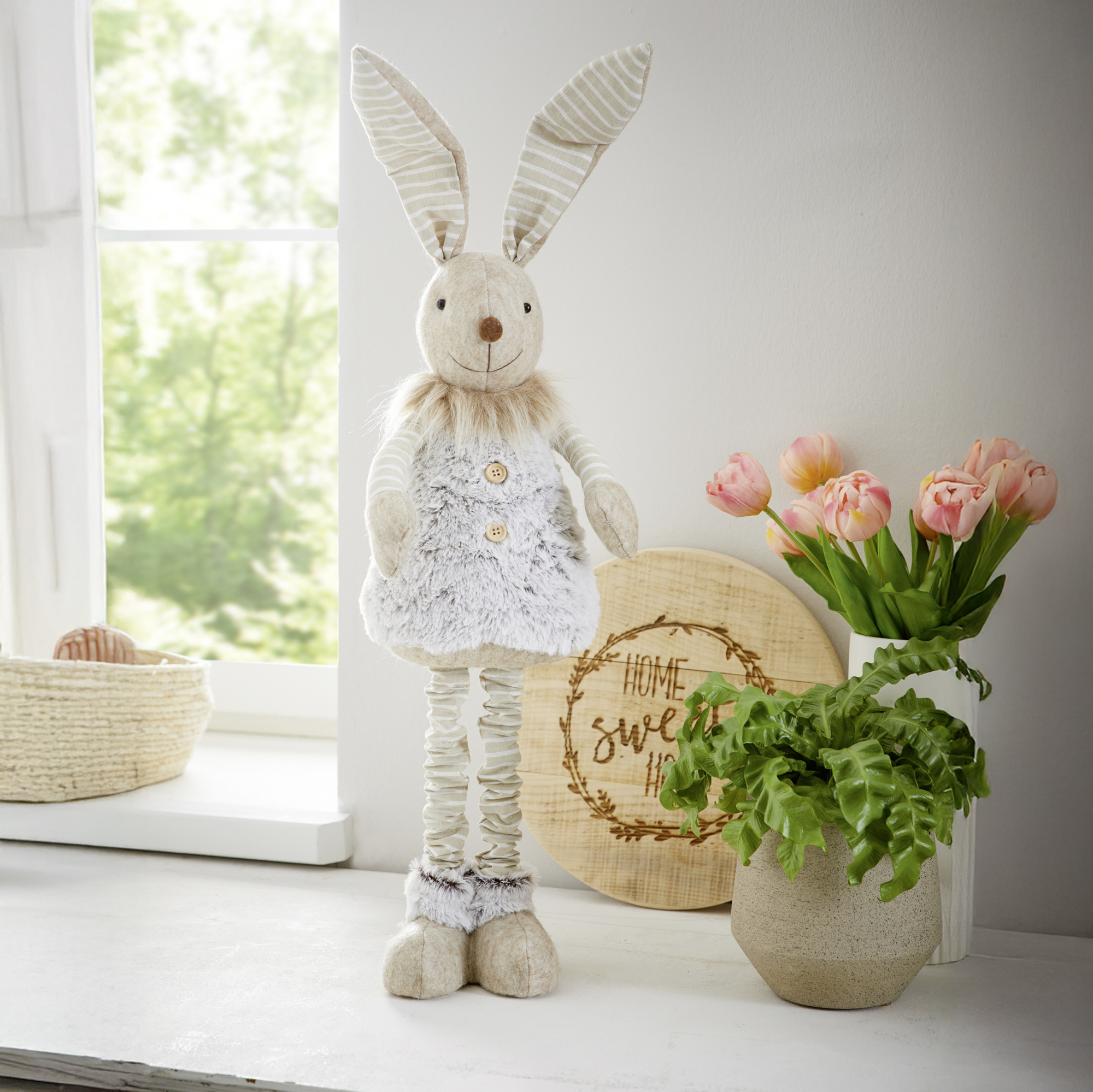 Acheter Figurine lapin "longues oreilles"  dans la boutique en ligne de Frank Flechtwaren