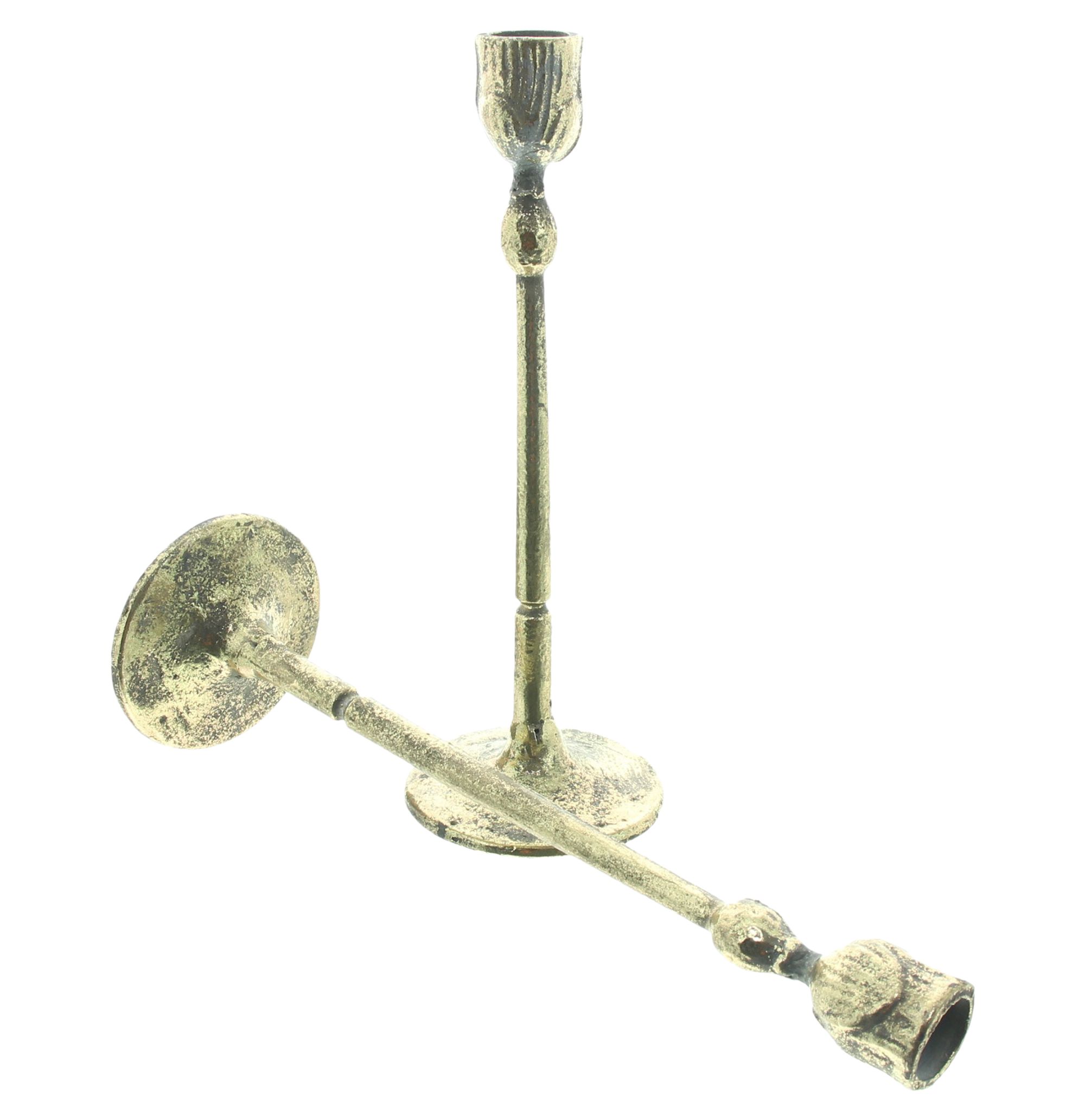 Acheter Lot de 2 bougeoirs "doré"  dans la boutique en ligne de Frank Flechtwaren pour Pots de fleurs