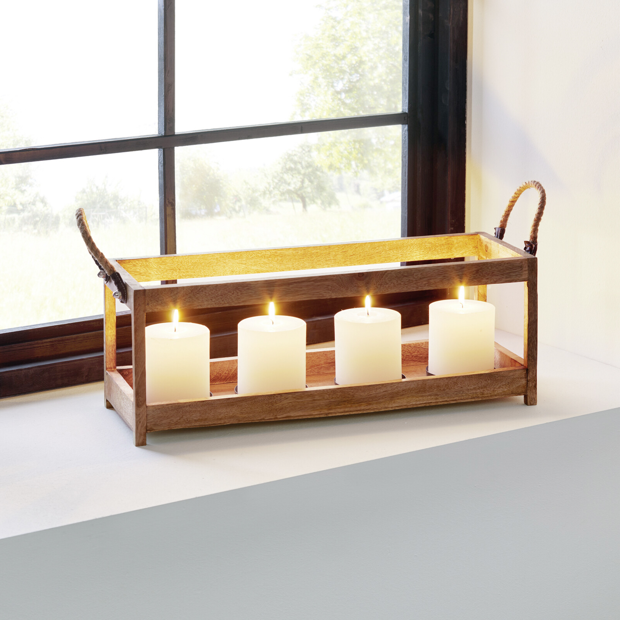 Acheter Porte-bougies "Big Wood"  dans la boutique en ligne de Frank Flechtwaren