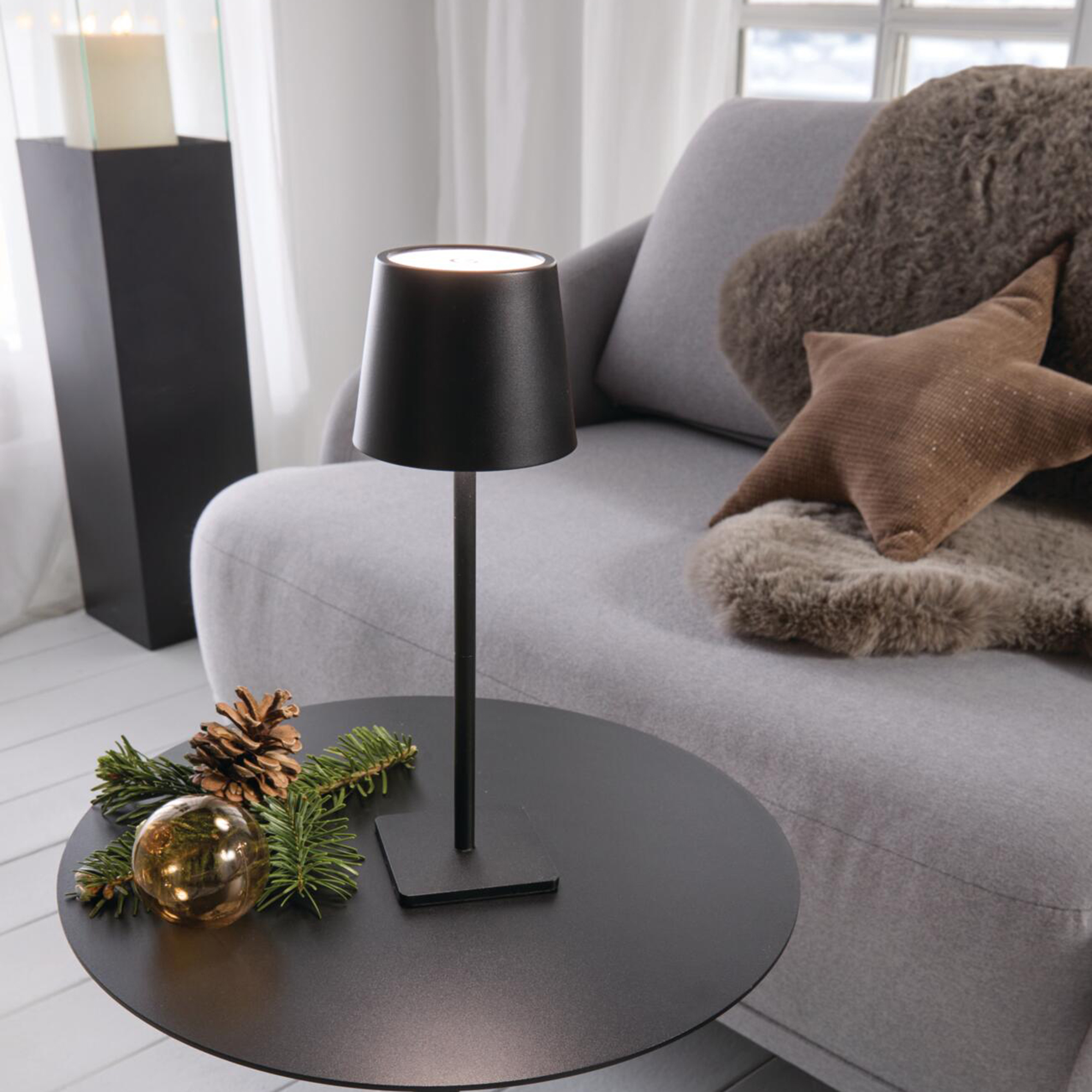 Acheter Lampe de table LED « Black Touch » dans la boutique en ligne de Frank Flechtwaren