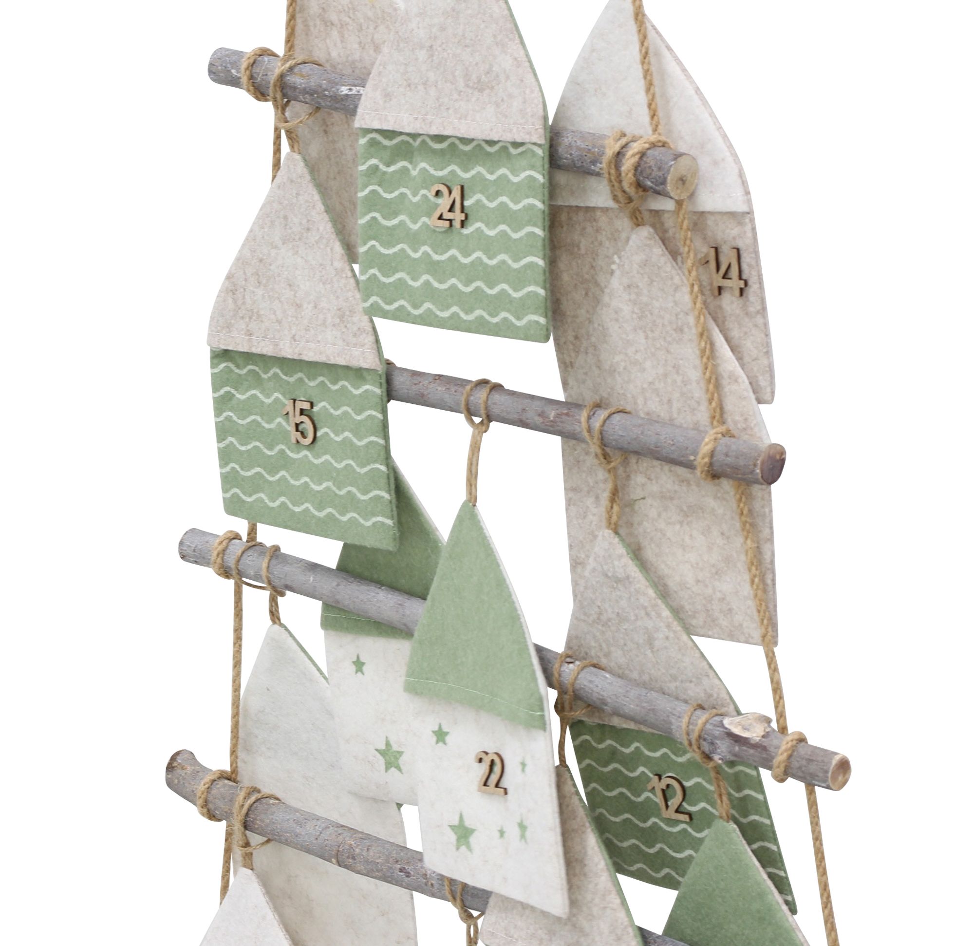 Acheter Calendrier de l'Avent « Maisonnettes », 25 pièces dans la boutique en ligne de Frank Flechtwaren pour Calendriers de l'Avent