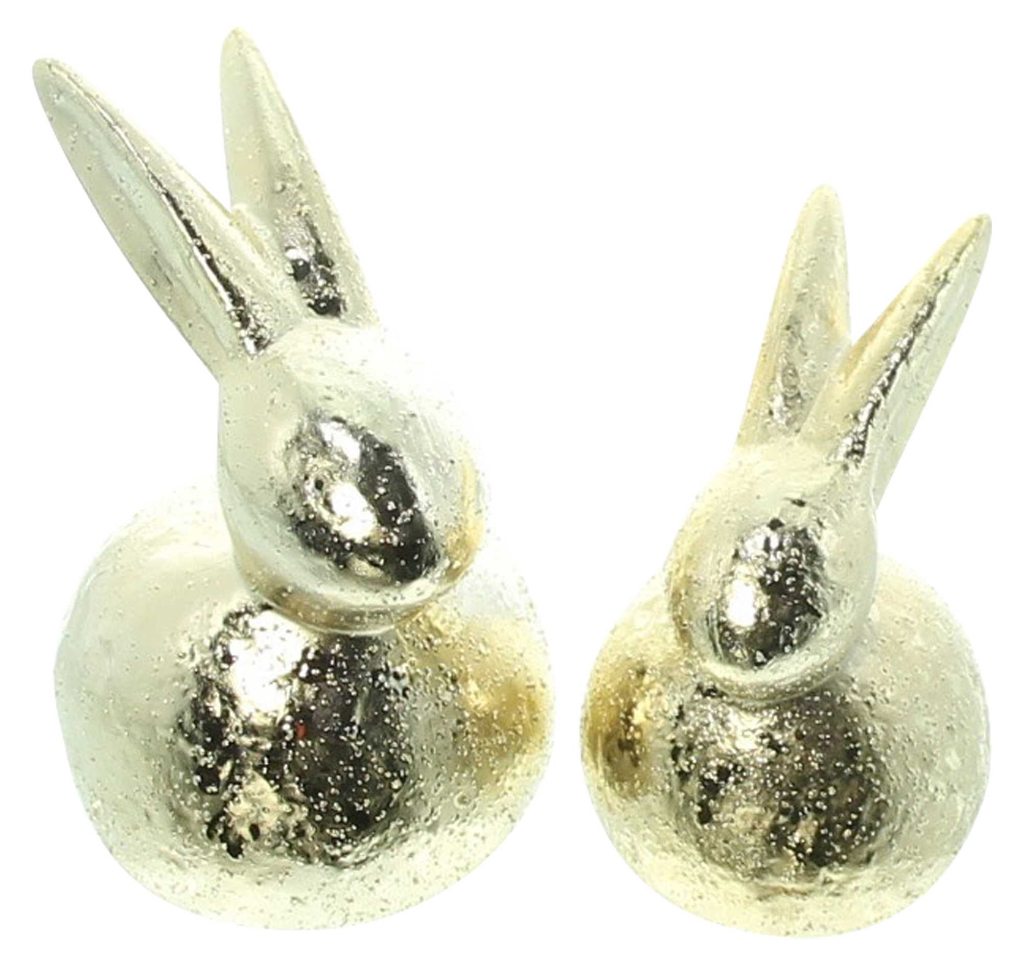 Acheter Lot de 2 lapins "doré"  dans la boutique en ligne de Frank Flechtwaren pour Lapin &amp; co