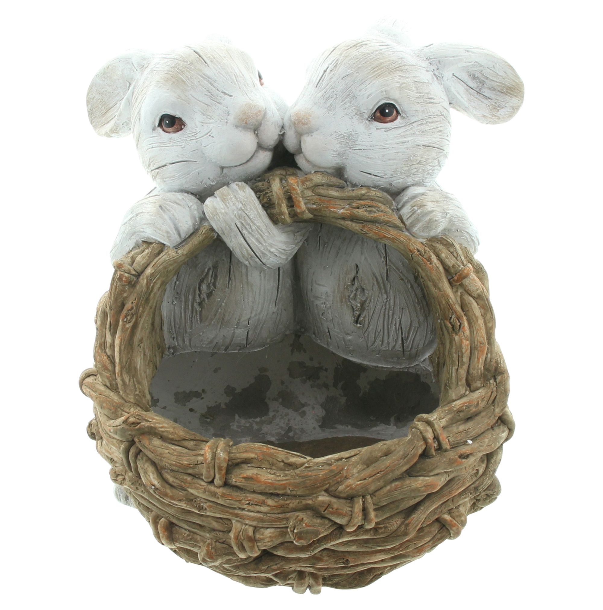 Acheter Jardinière "couple de lapins"  dans la boutique en ligne de Frank Flechtwaren pour Lapin &amp; co