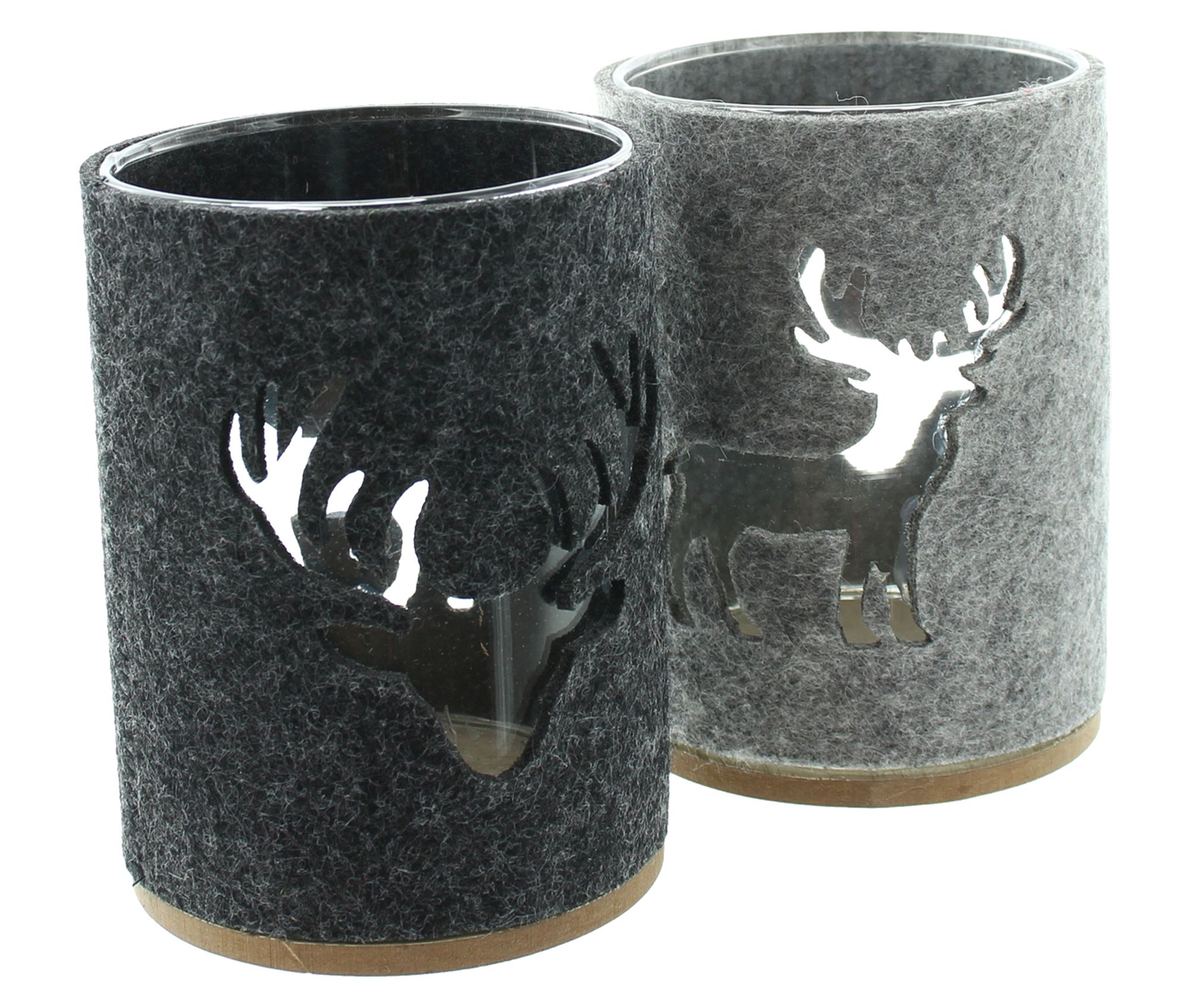 Acheter Lot de 2 lumignons "cerf"  dans la boutique en ligne de Frank Flechtwaren pour Motif tendance cerf