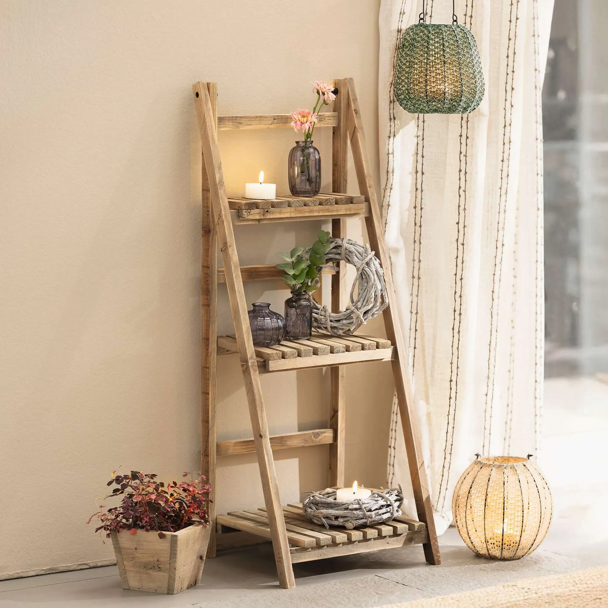 Acheter Étagère en bois "recyclé-chic"  dans la boutique en ligne de Frank Flechtwaren