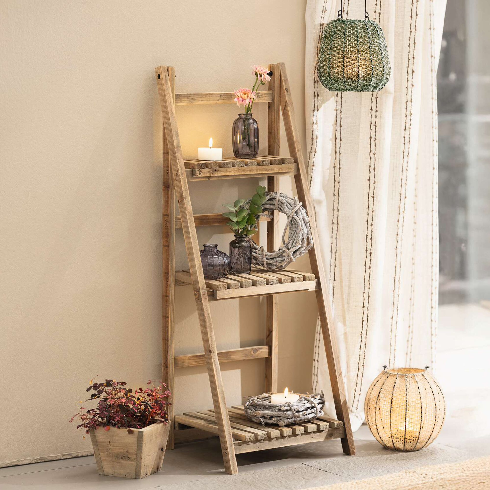 Acheter Étagère en bois "recyclé-chic"  dans la boutique en ligne de Frank Flechtwaren