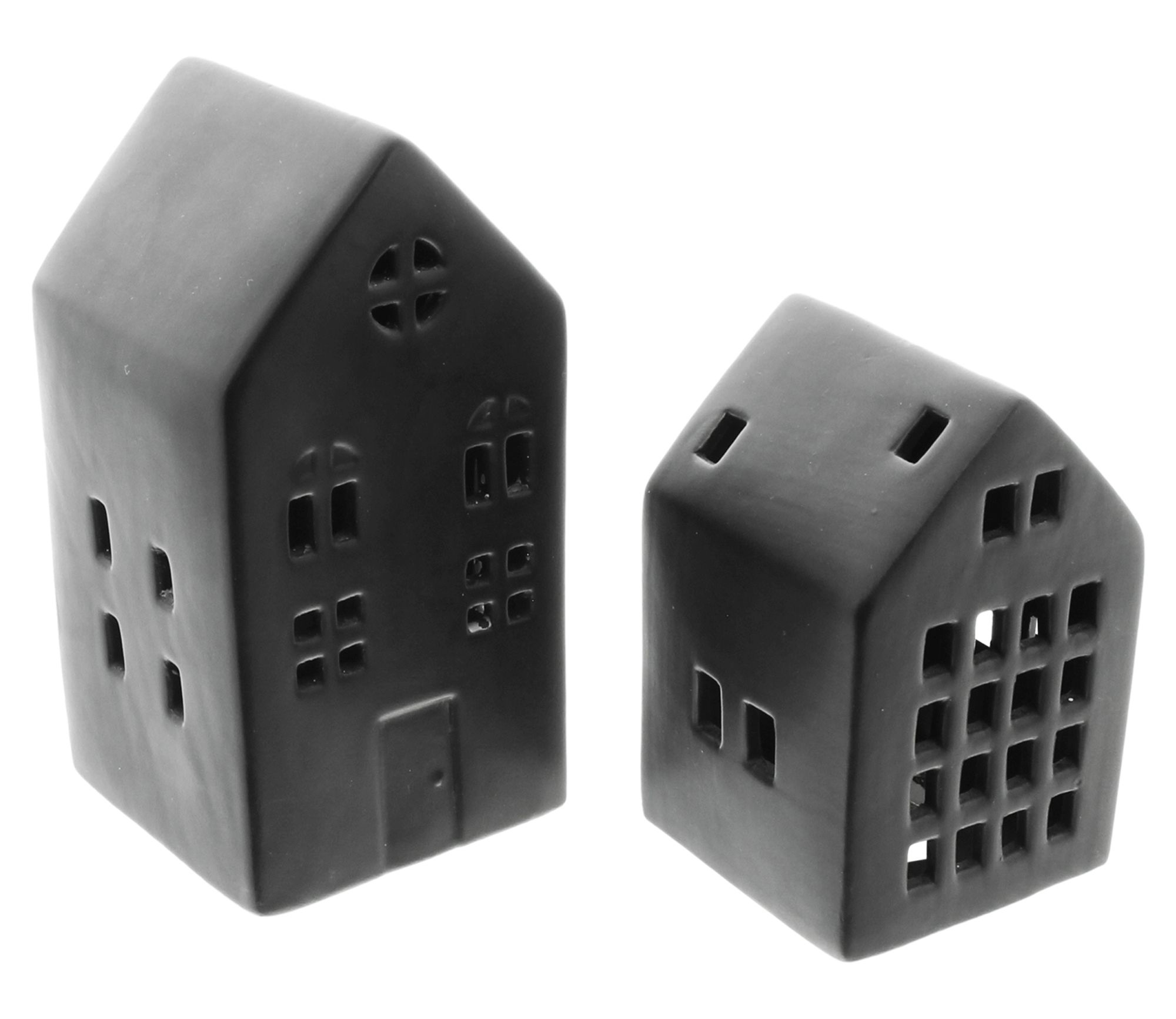 Acheter Lot de 2 maisons LED "Black"  dans la boutique en ligne de Frank Flechtwaren pour Pâques