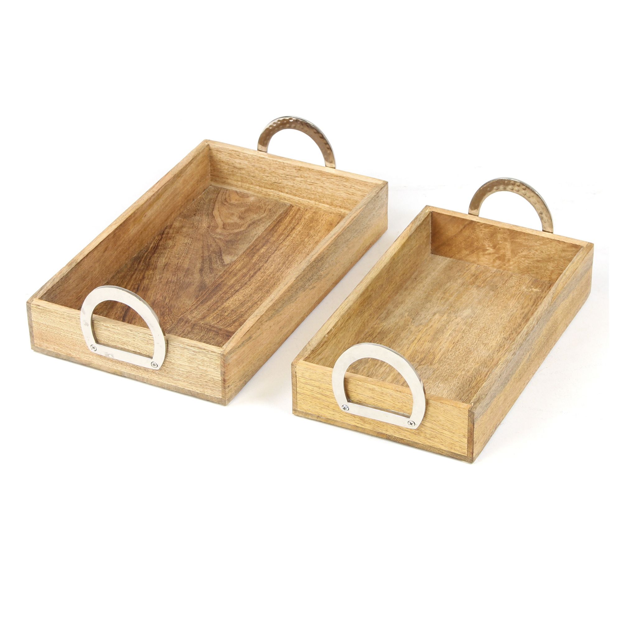 Acheter Lot de 2 plateaux "bois de manguier" dans la boutique en ligne de Frank Flechtwaren pour Automne Acheter Lot de 2 plateaux "bois de manguier" dans la boutique en ligne de Frank Flechtwaren pour Automne