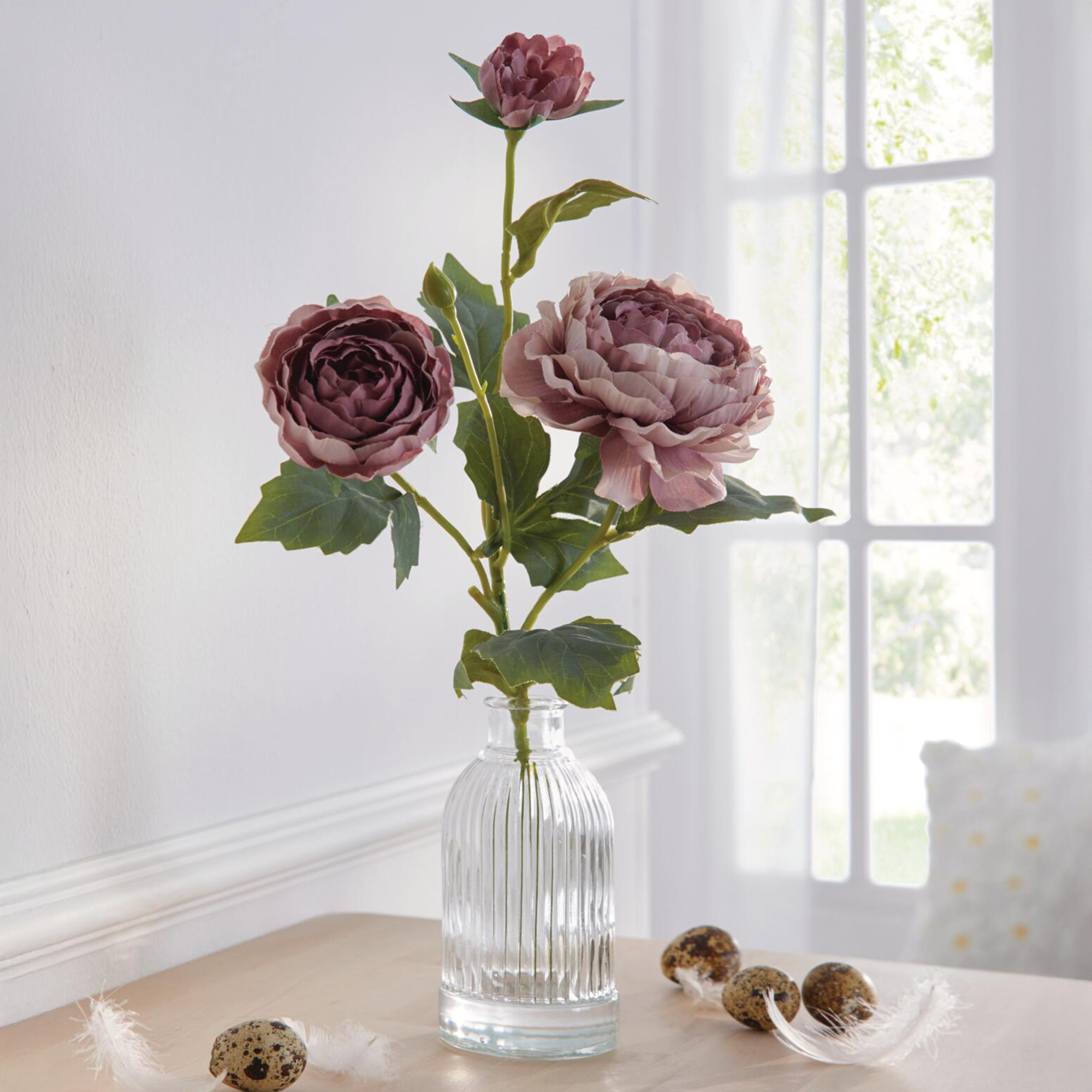 Acheter Plante artificielle "pivoine" dans son vase  dans la boutique en ligne de Frank Flechtwaren