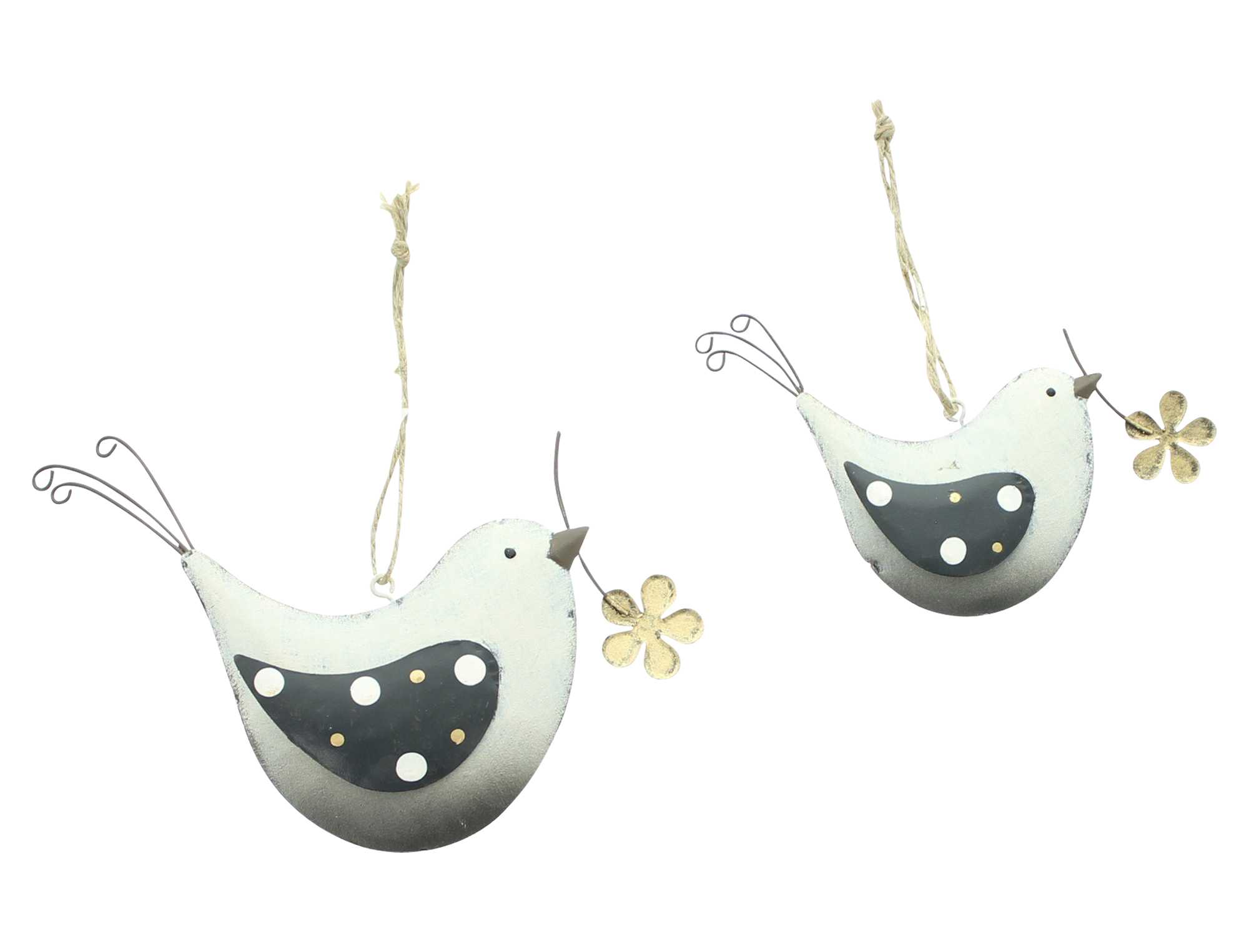 Acheter Lot de 2 suspensions "oiseau avec fleur"  dans la boutique en ligne de Frank Flechtwaren pour Pâques