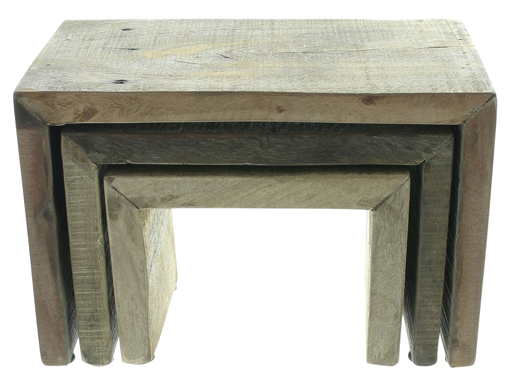 Acheter Lot de 3 bancs décoratifs "rustique" dans la boutique en ligne de Frank Flechtwaren pour Atmosphère vintage Acheter Lot de 3 bancs décoratifs "rustique" dans la boutique en ligne de Frank Flechtwaren pour Atmosphère vintage