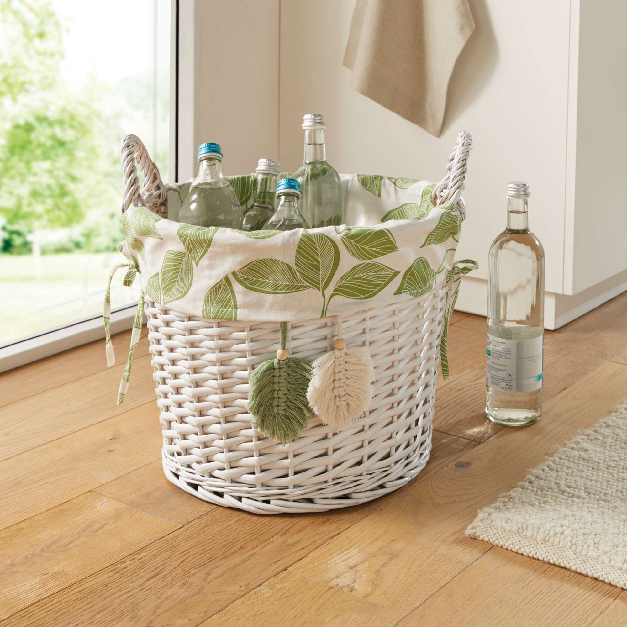 Acheter Panier de remplissage "feuilles"  dans la boutique en ligne de Frank Flechtwaren