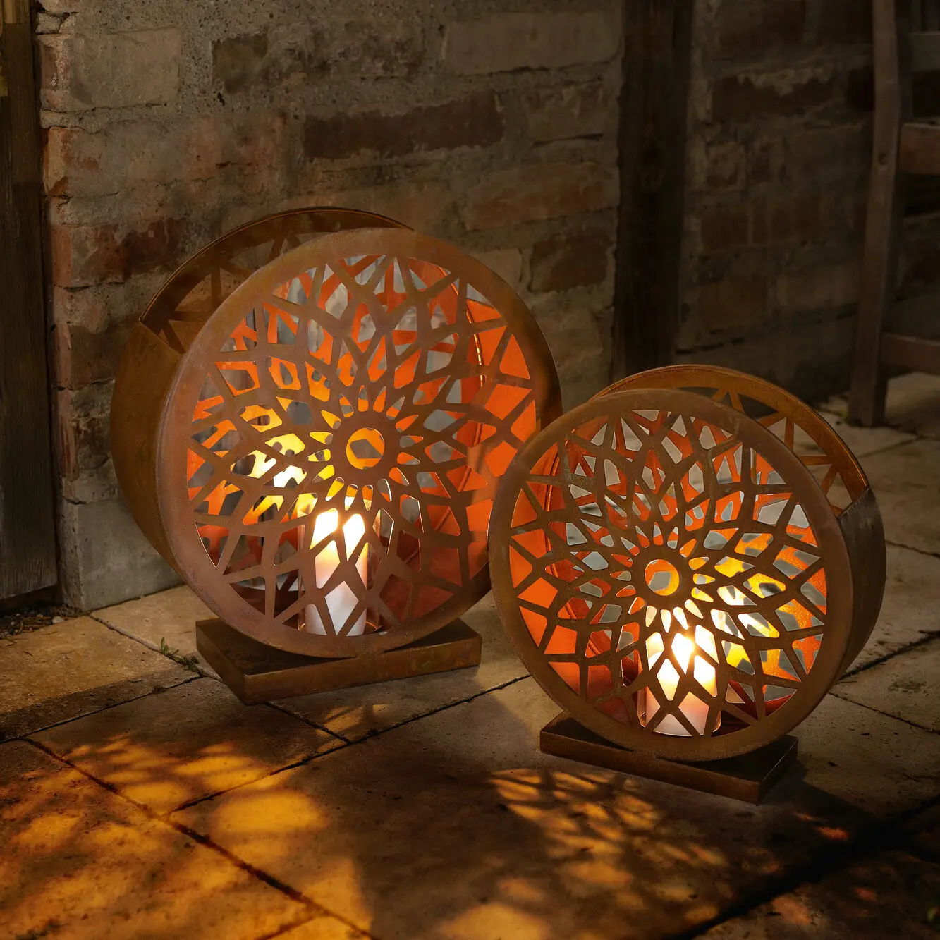 Acheter Lot de 2 lumignons "ornement"  dans la boutique en ligne de Frank Flechtwaren