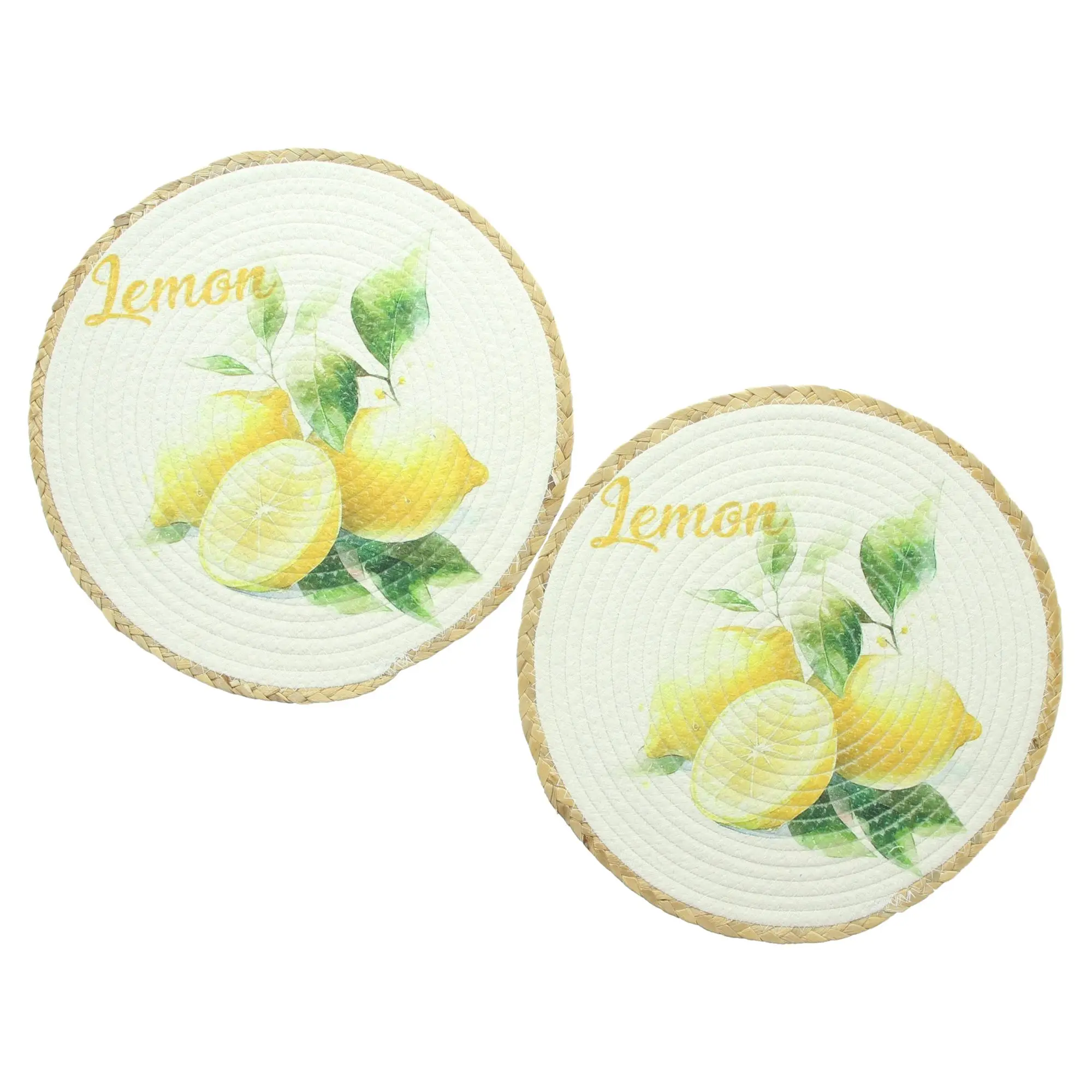 Acheter Lot de 2 Sets de table "Citron"  dans la boutique en ligne de Frank Flechtwaren