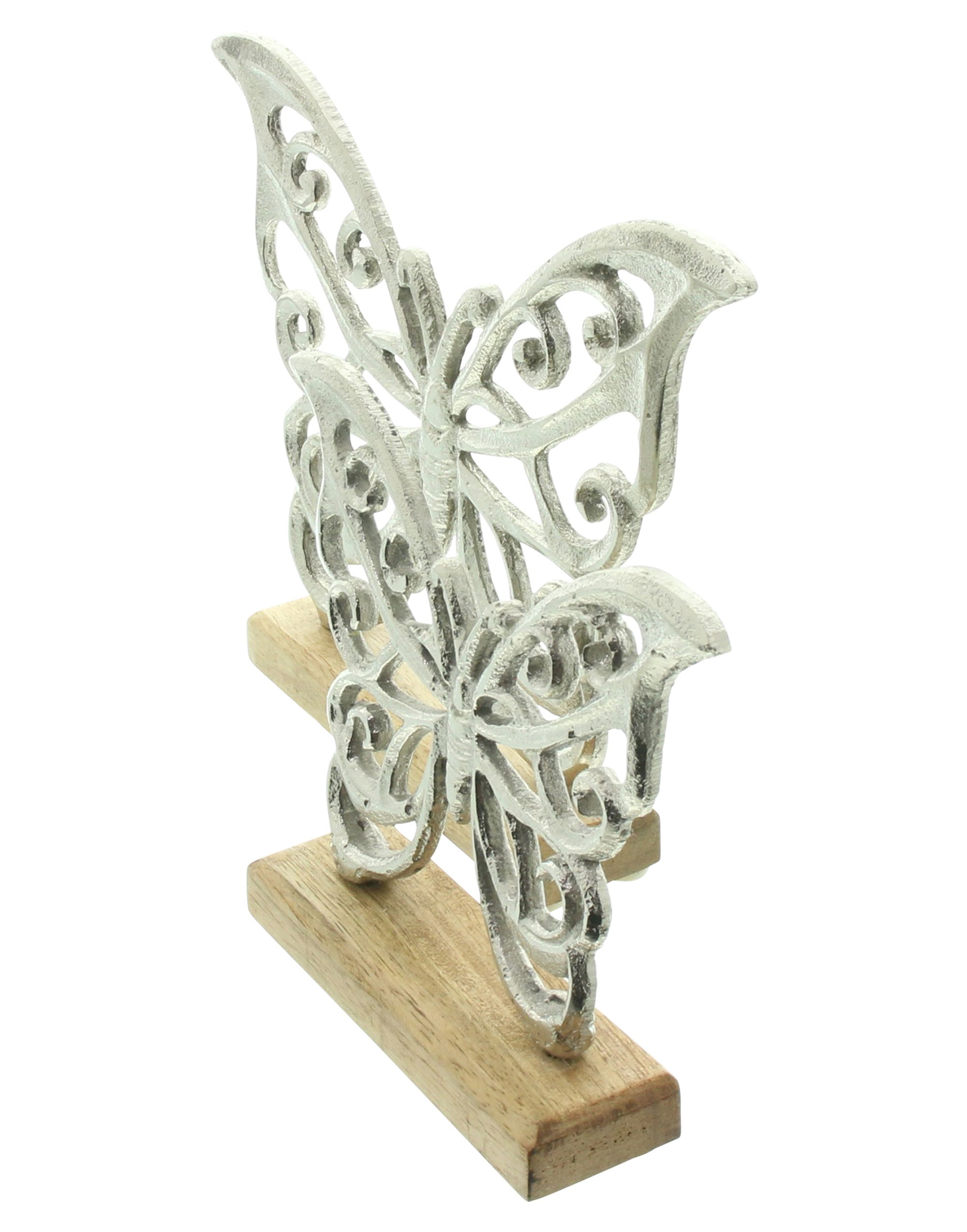 Acheter Lot de 2 papillons "argent"  dans la boutique en ligne de Frank Flechtwaren pour Pâques