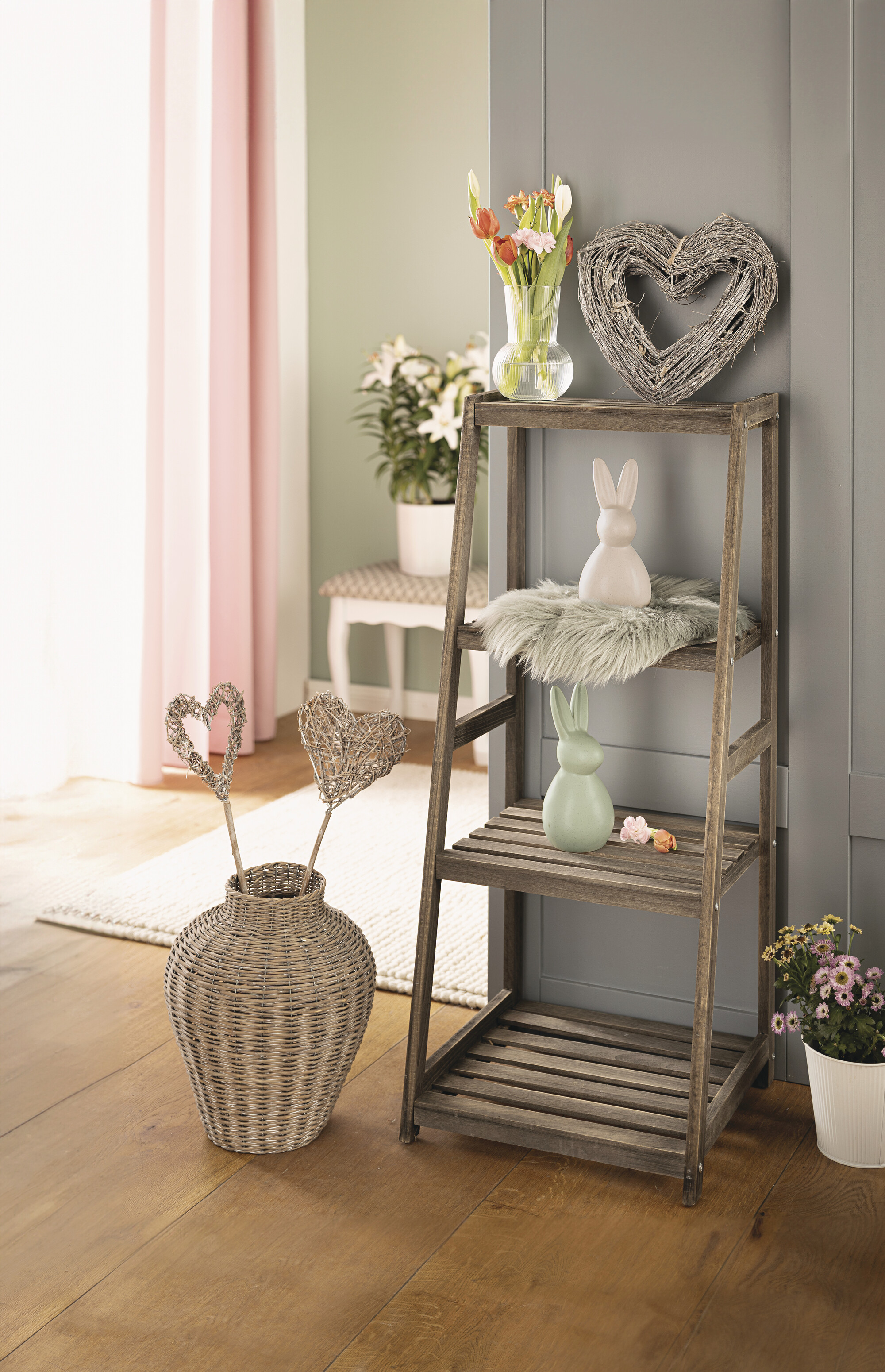 Acheter Lot de 2 lapins "moderne"  dans la boutique en ligne de Frank Flechtwaren pour Pâques
