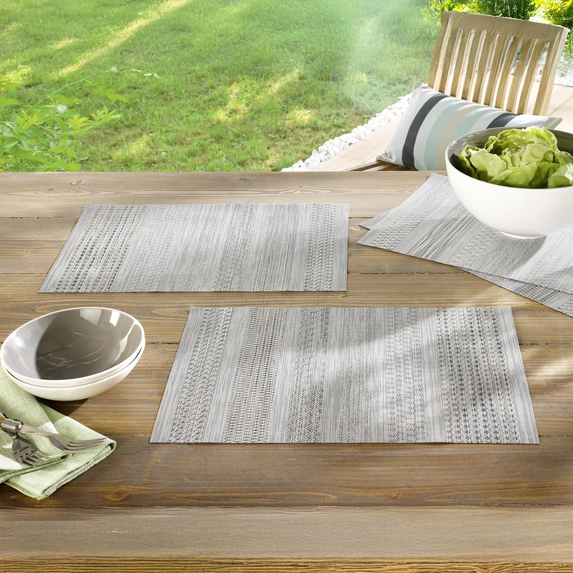 Acheter Lot de 4 sets de table "structure"  dans la boutique en ligne de Frank Flechtwaren